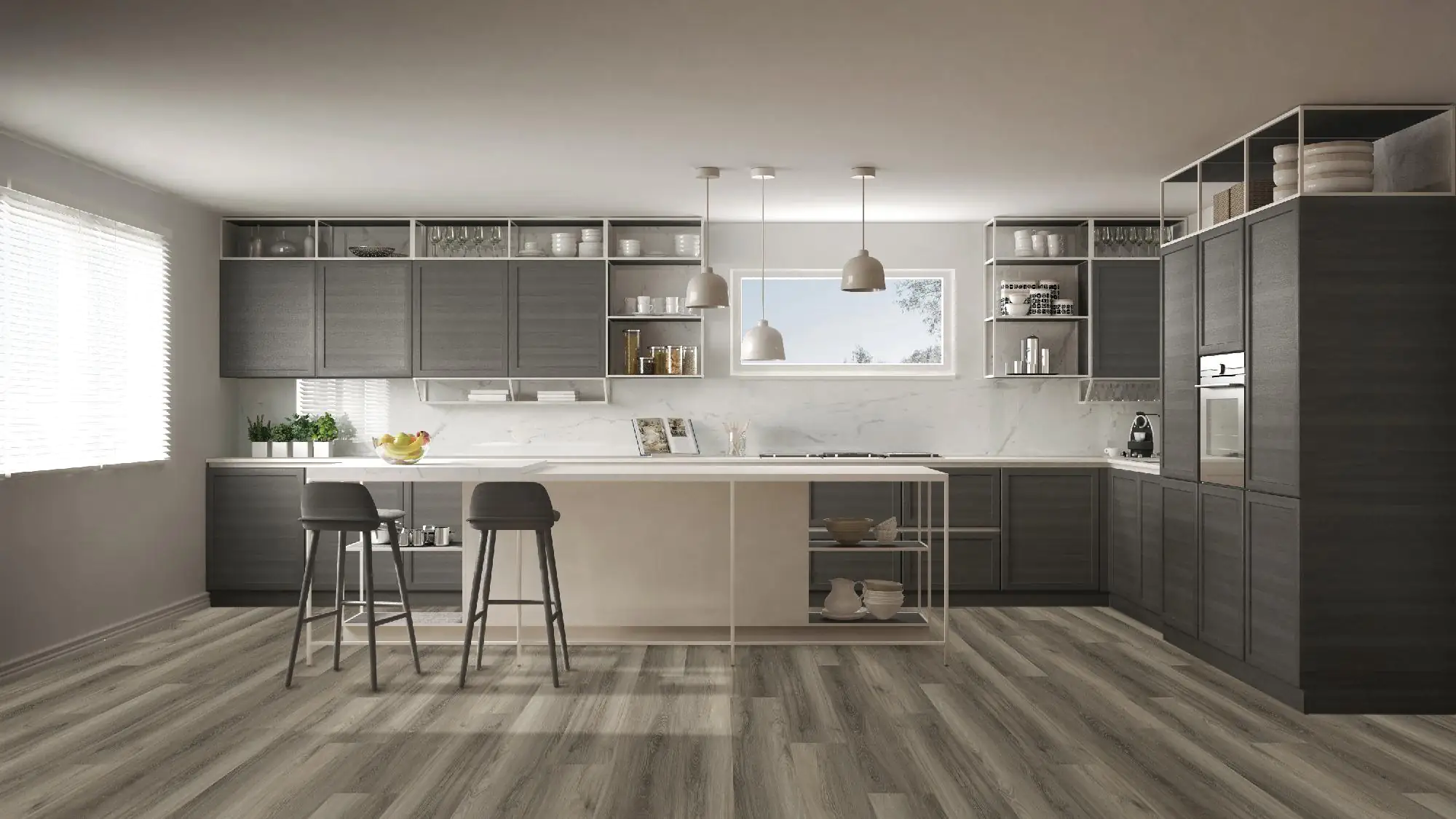 Primaster Vinylboden Silent Eiche Ambiente mit Trittschalldämmung