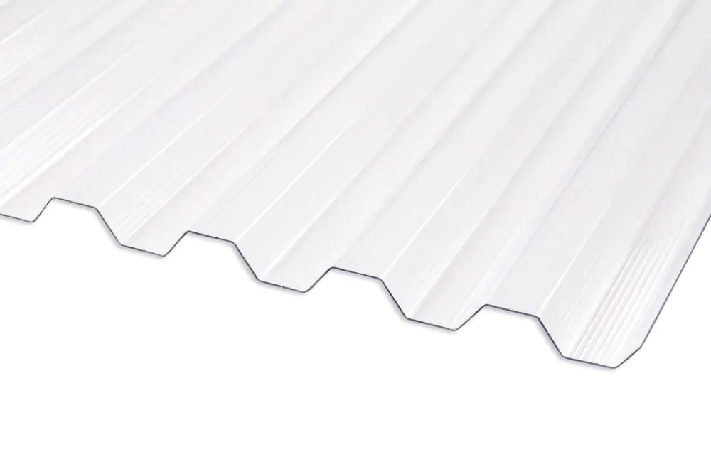 Gutta Polycarbonat-Wellplatte Trapez 76/18 300 x 95 cm 1,4 mm klar Gutta Polycarbonat-Wellplatte Trapez 76/18 300 x 95 cm 1,4 mm klar