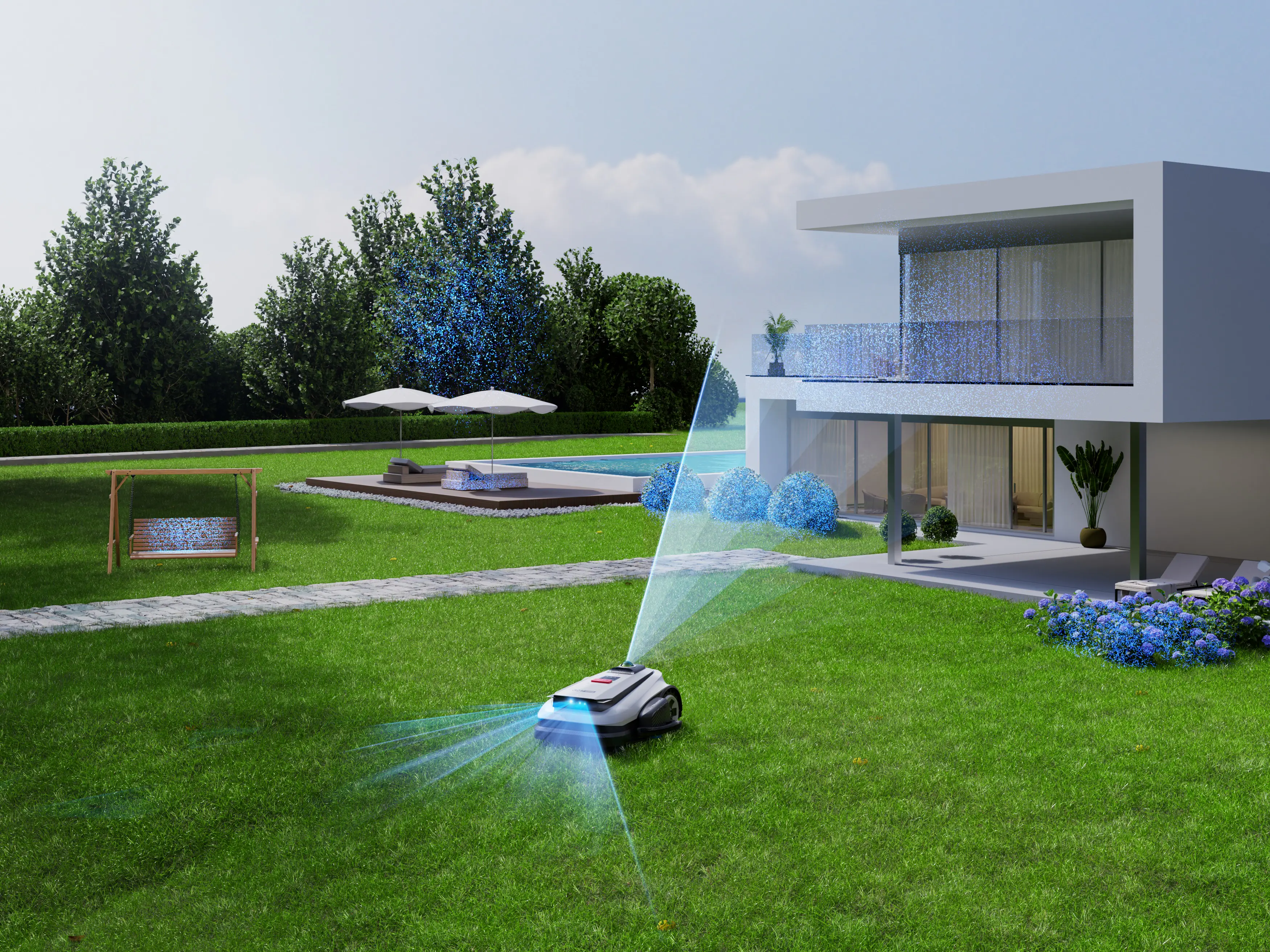 ECOVACS Mähroboter GOAT A3000 LiDAR Pro - 33 cm Schnittbreite 3000 m² 32 V