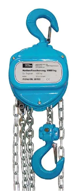 4015671551030_99 Güde Ketten-Flaschenzug 1000 kg
