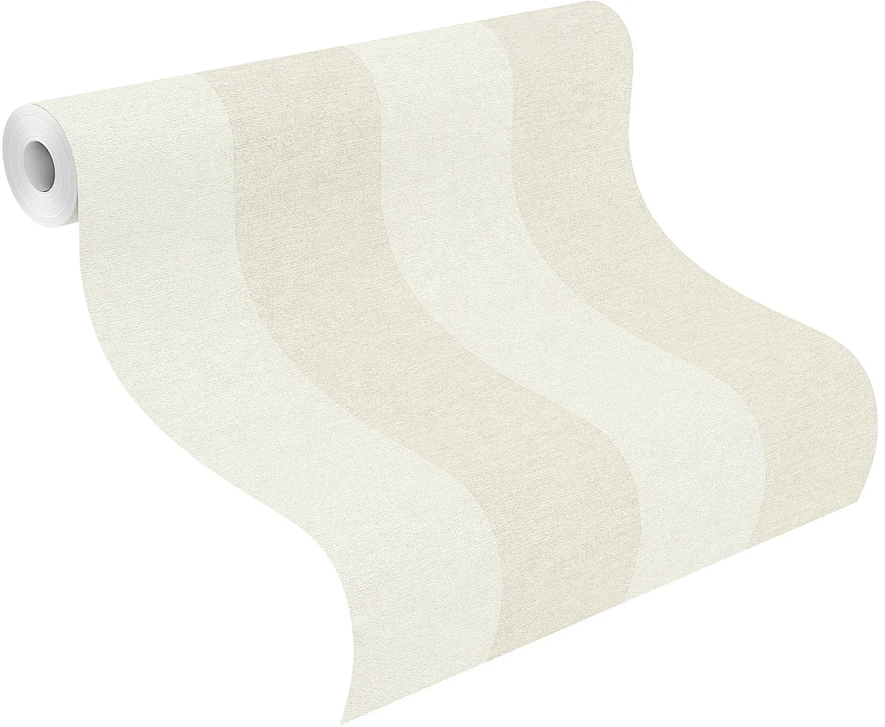 Schöner Wohnen Vliestapete Streifen weiß sand 10,05 x 0,53 m