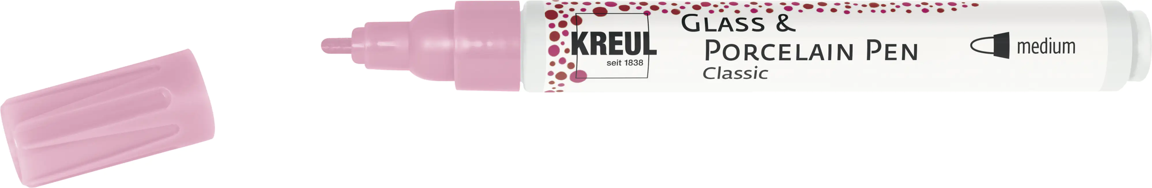 Kreul Glass & Porcelain Pen Classic rosa 2 - 4 mm Kreul Glass & Porcelain Pen Classic rosa 2 - 4 mm