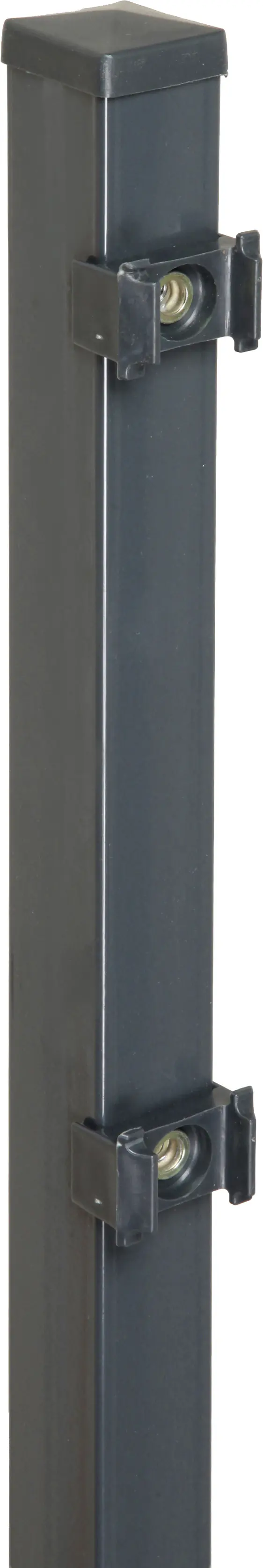 Floraworld Zaunpfosten Classic 125 x 4 x 4 cm anthrazit
