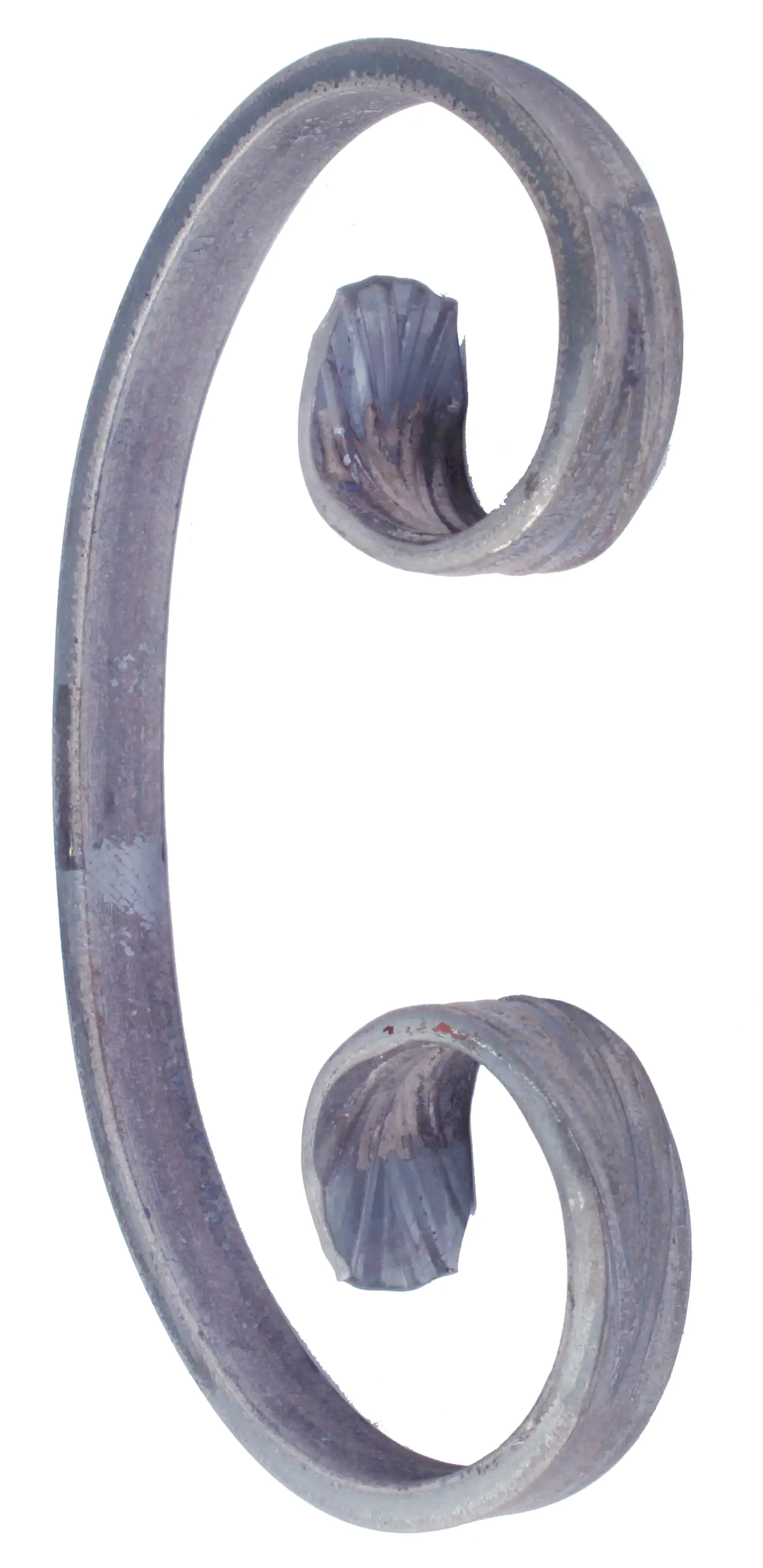 Alberts Geländerschnörkel 85x150mm Stahl, roh