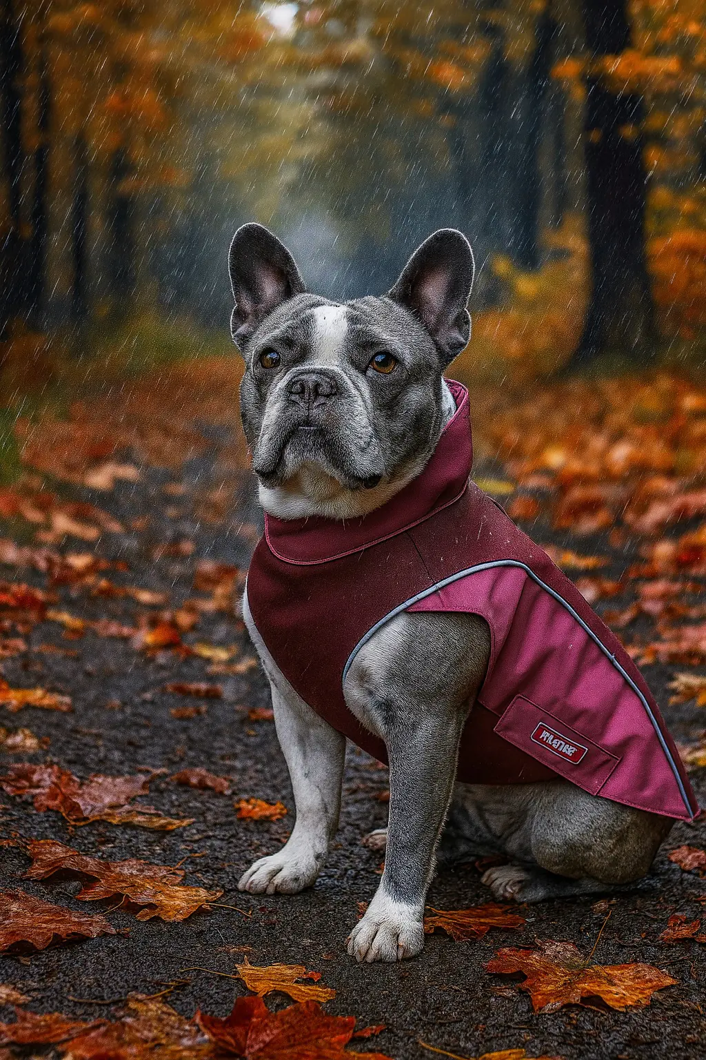 Wolters Hundebekleidung Regenjacke Easy Rain dunkelrot/himbeere
