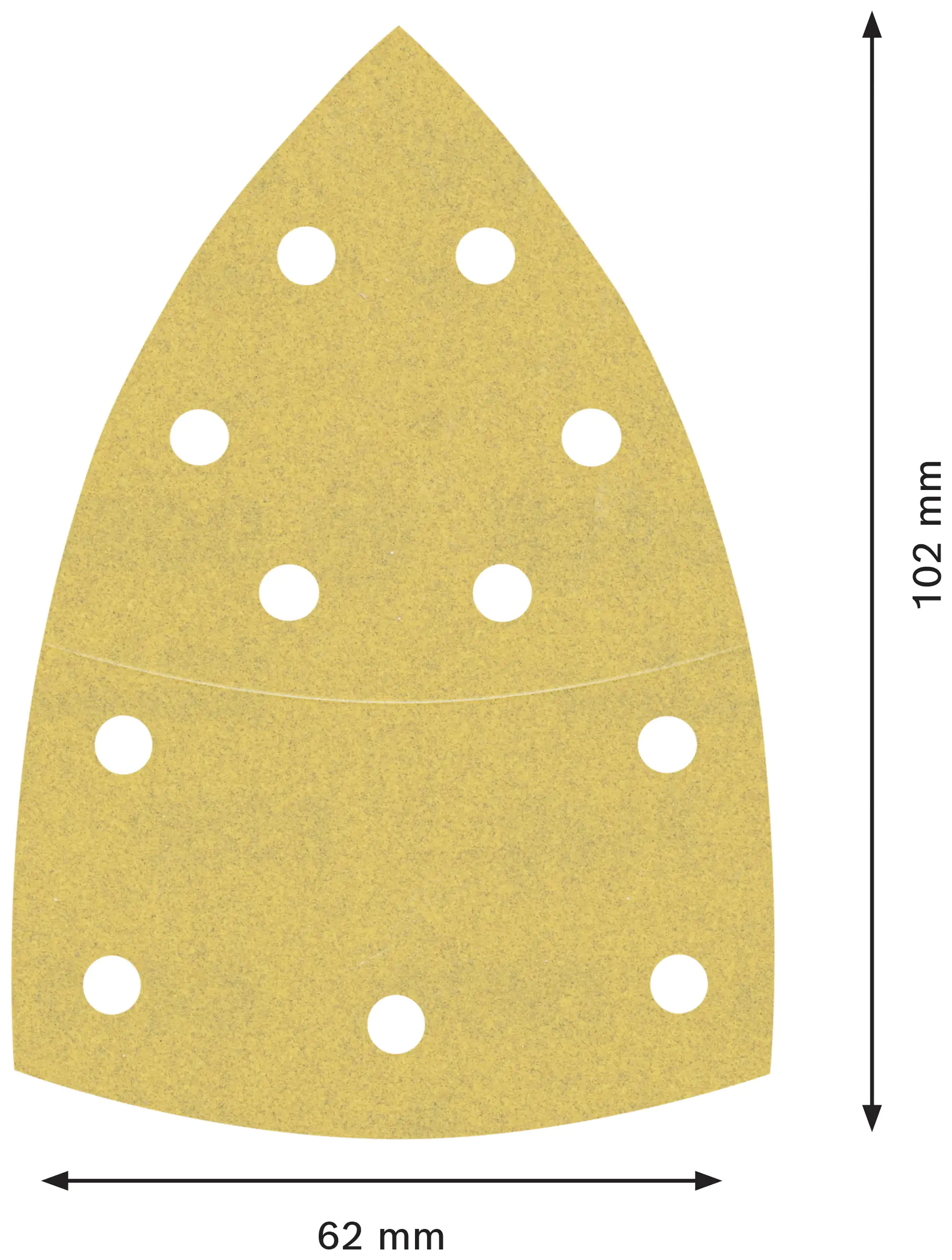 Bosch Expert Schleifpapier C470 102 x 62 mm G 180 10 Stück