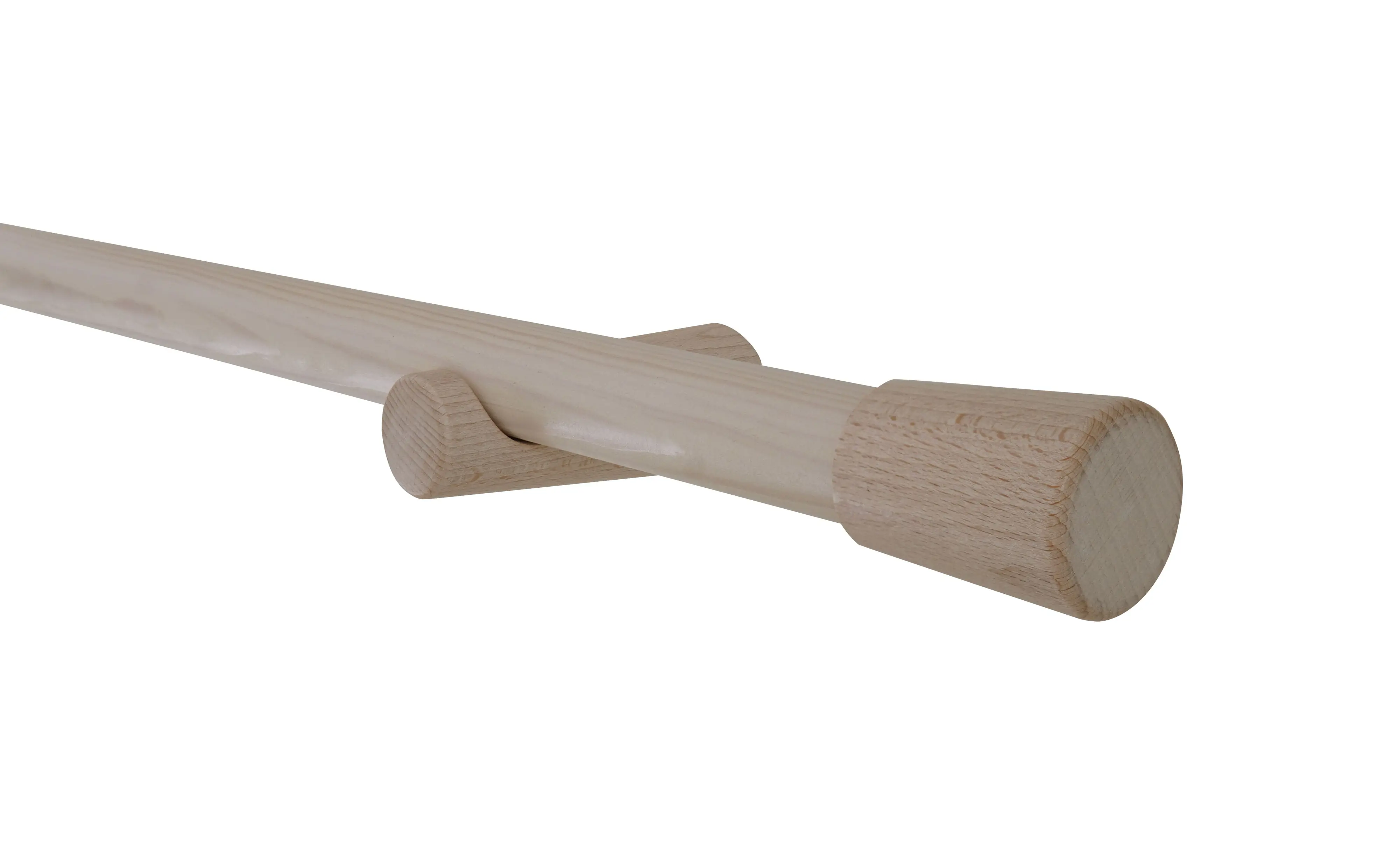 Gardinia Holz-Gardinenstangen-Set Koro 1-Lauf 230 cm ahorn-optik