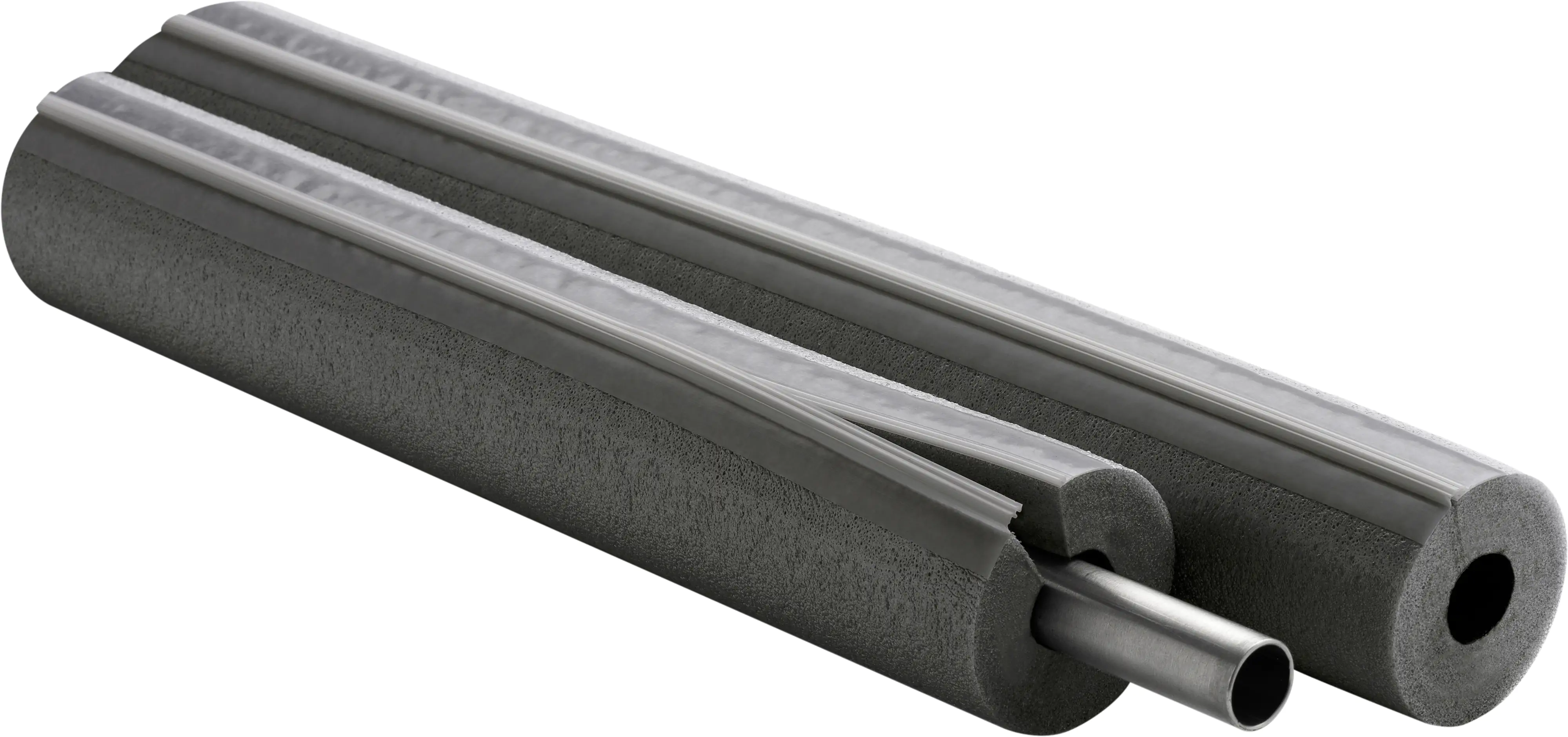 Climatube®Zip PE-Rohrisolierung grau; Zipverschluss; 28-15; 1 Meter