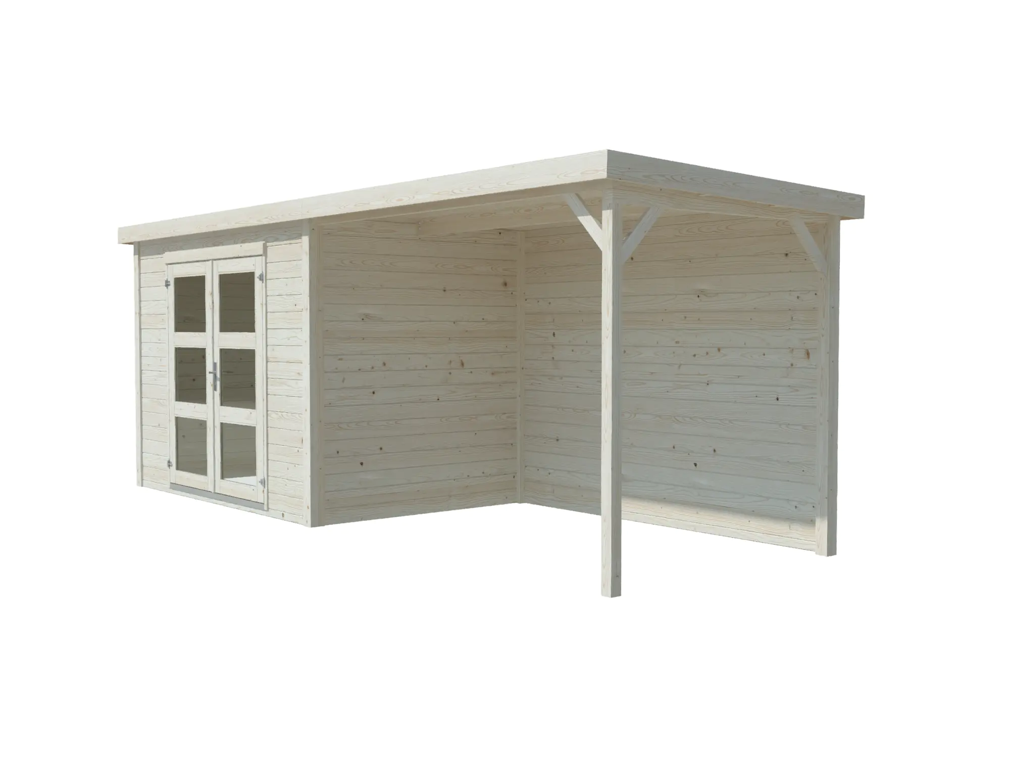 Palmako Gartenhaus Odette 1 Pergola 560 x 184 cm naturbelassen