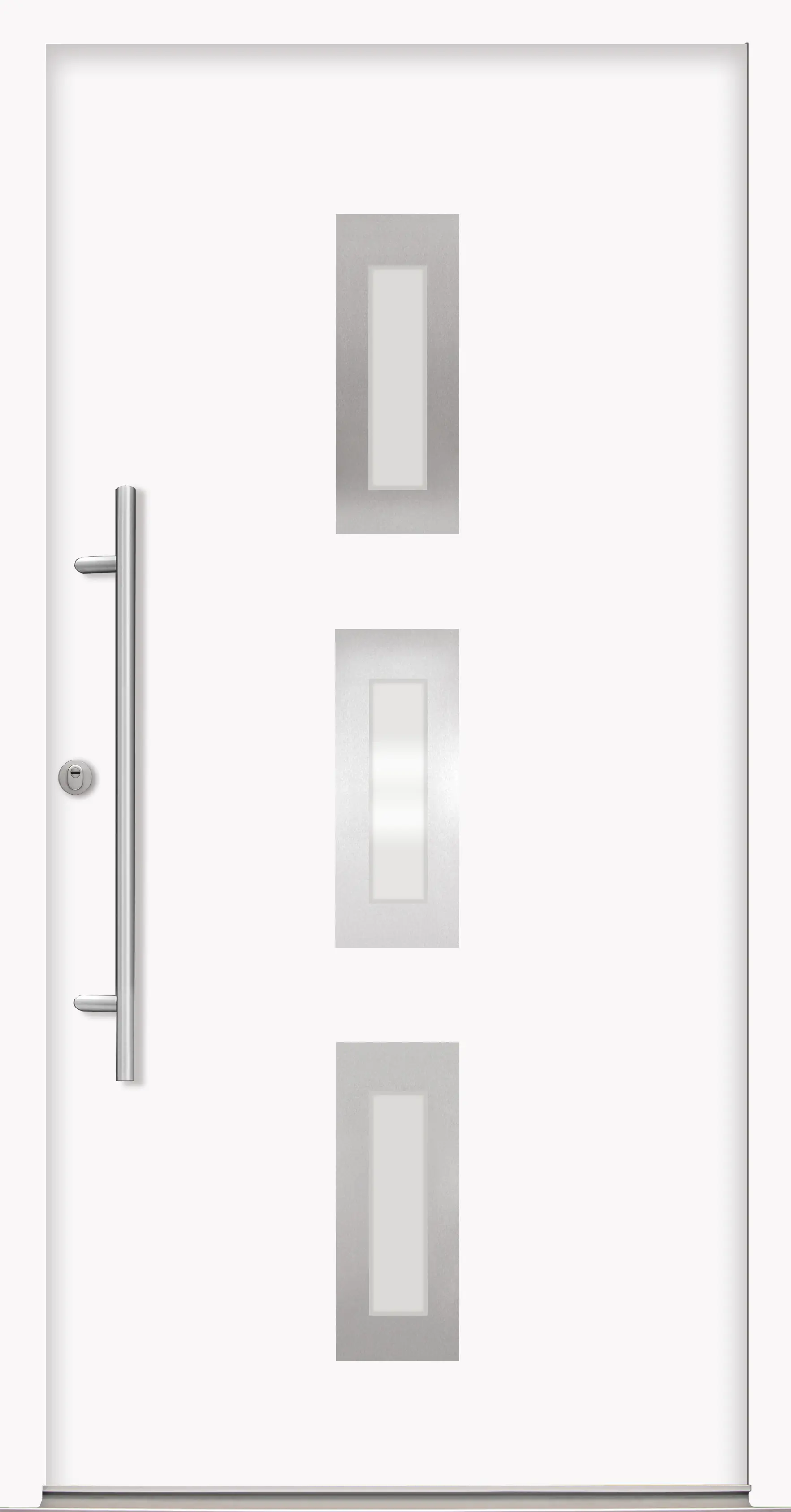 Splendoor Haustür Passivedoor Premium B02 RC2 Weiß DIN Links 110 x 210 cm