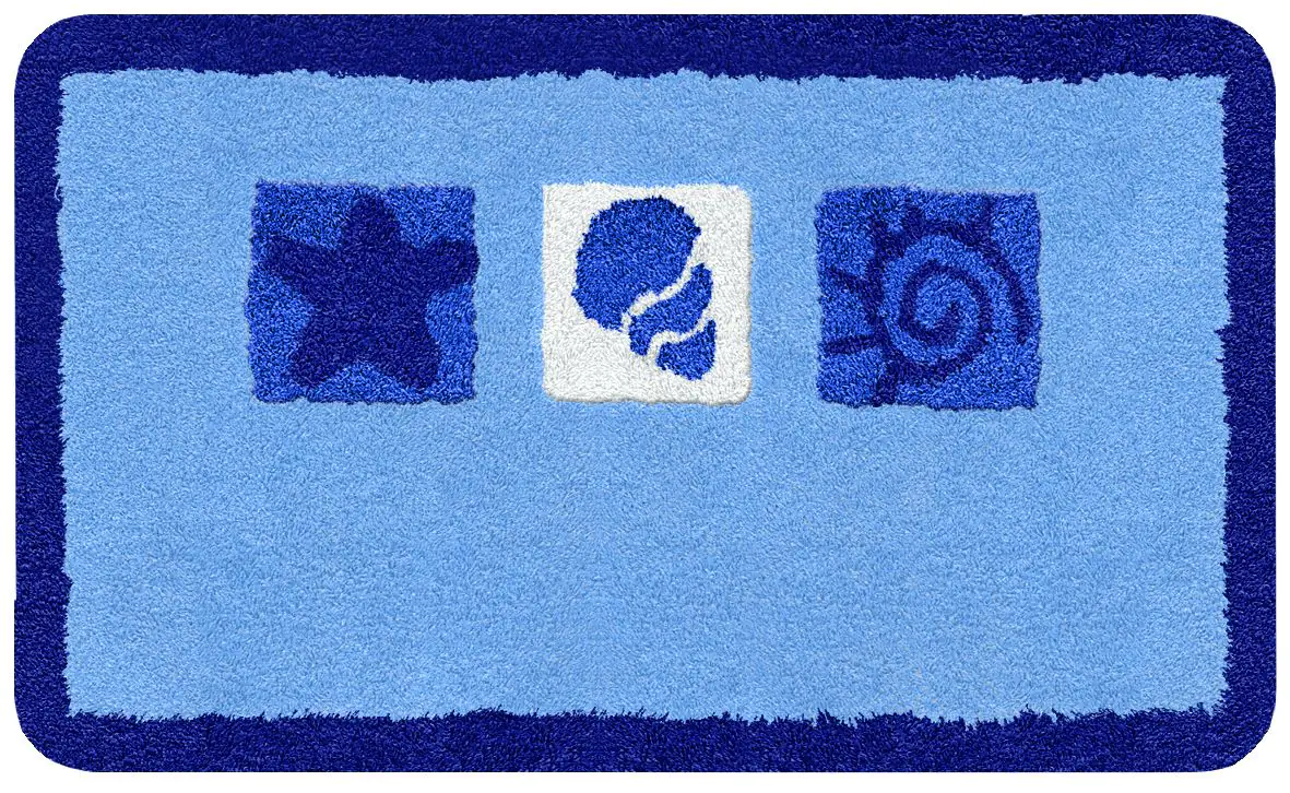 Kleine Wolke Badteppich Beach azur, 70 x 120 cm