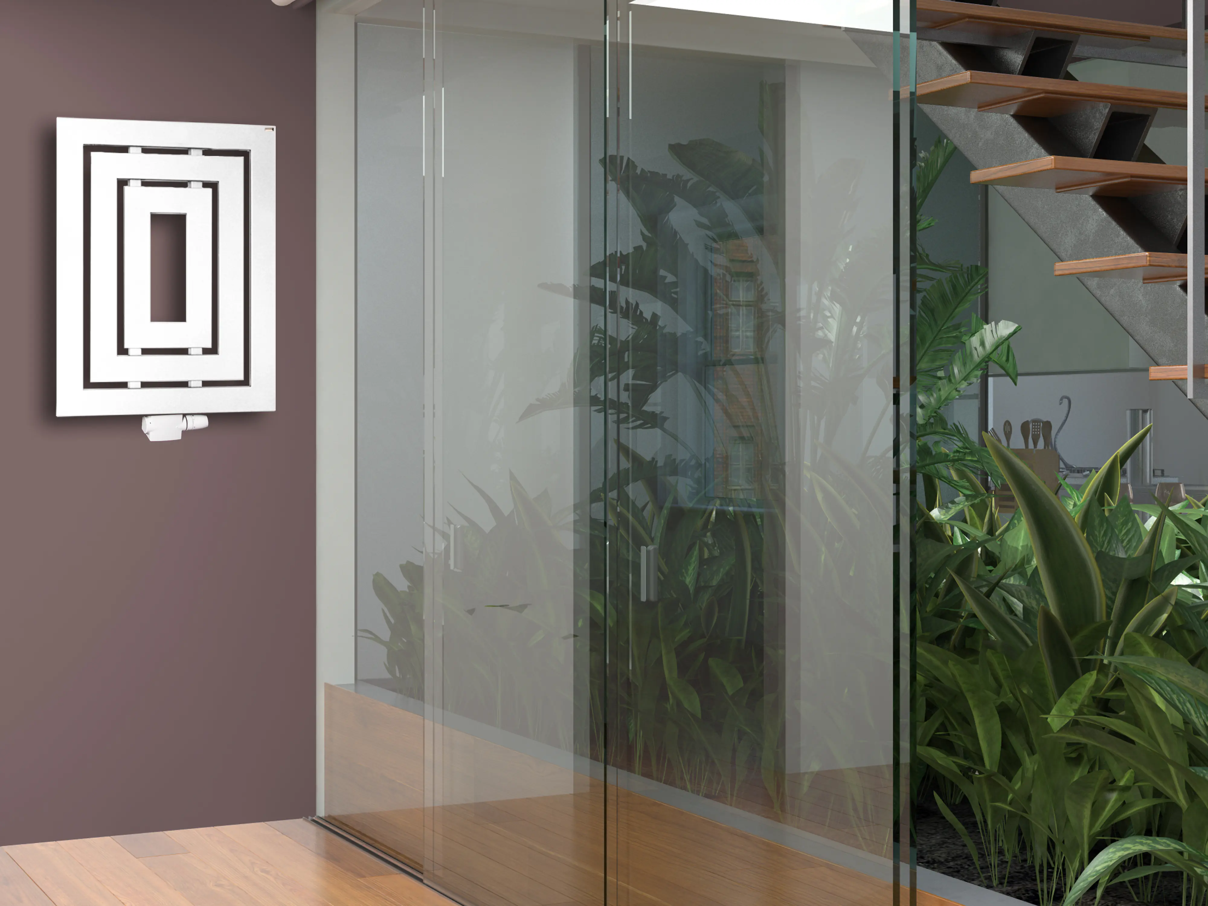 Szagato Badheizkörper Insight 80 x 60 cm weiß 612 Watt