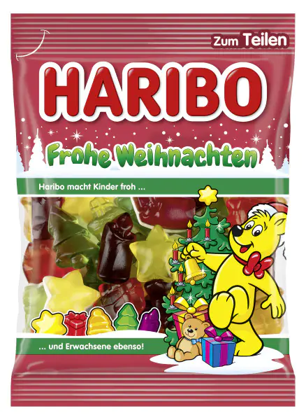Haribo Gummibären Frohe Weihnachten 200 g Haribo Gummibären Frohe Weihnachten 200 g