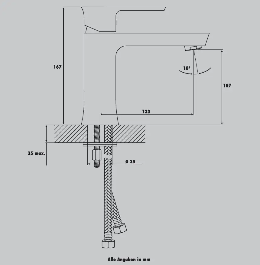 Primaster Waschtischarmatur Moskau verchromt