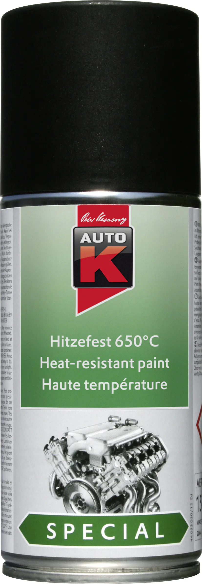 Auto-K Lack Hitzefest 650°C Special schwarz 150ml Auto-K Lack Hitzefest 650°C Special schwarz 150ml