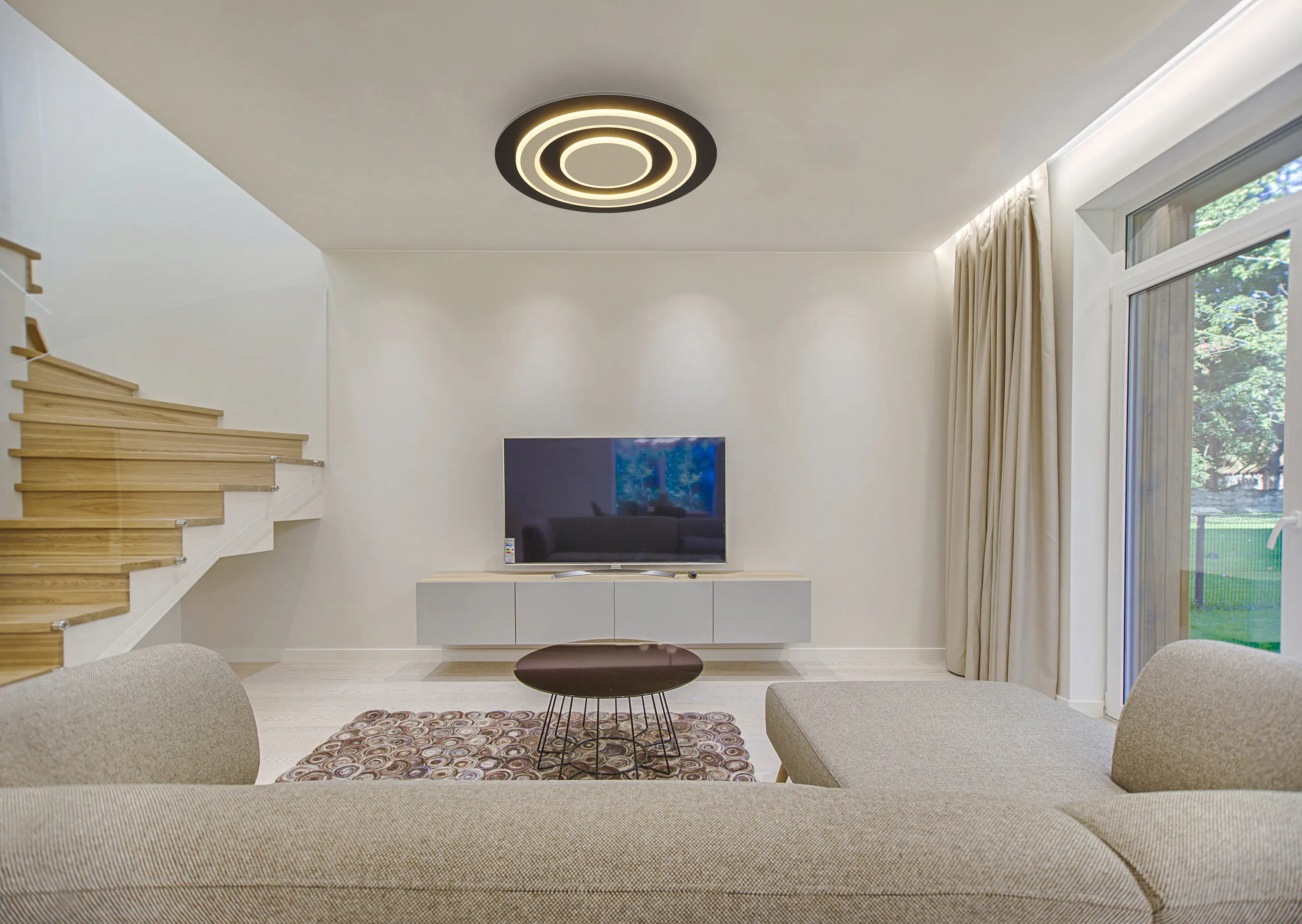 Globo Deckenleuchte Jayden 48 x 5,2 cm Ø x H schwarz