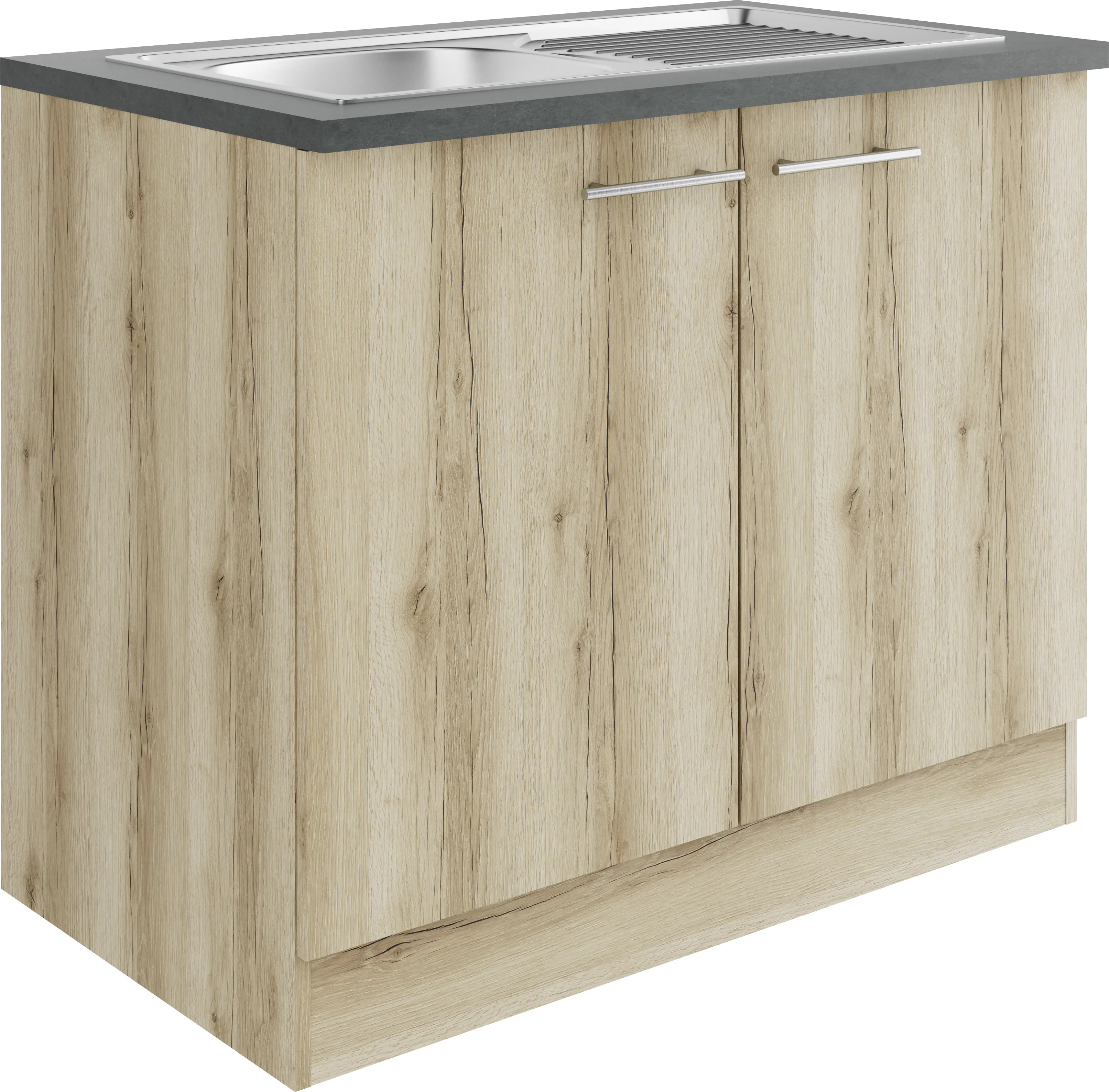 Optifit Spülenunterschrank Livorno 290 eiche 100 cm