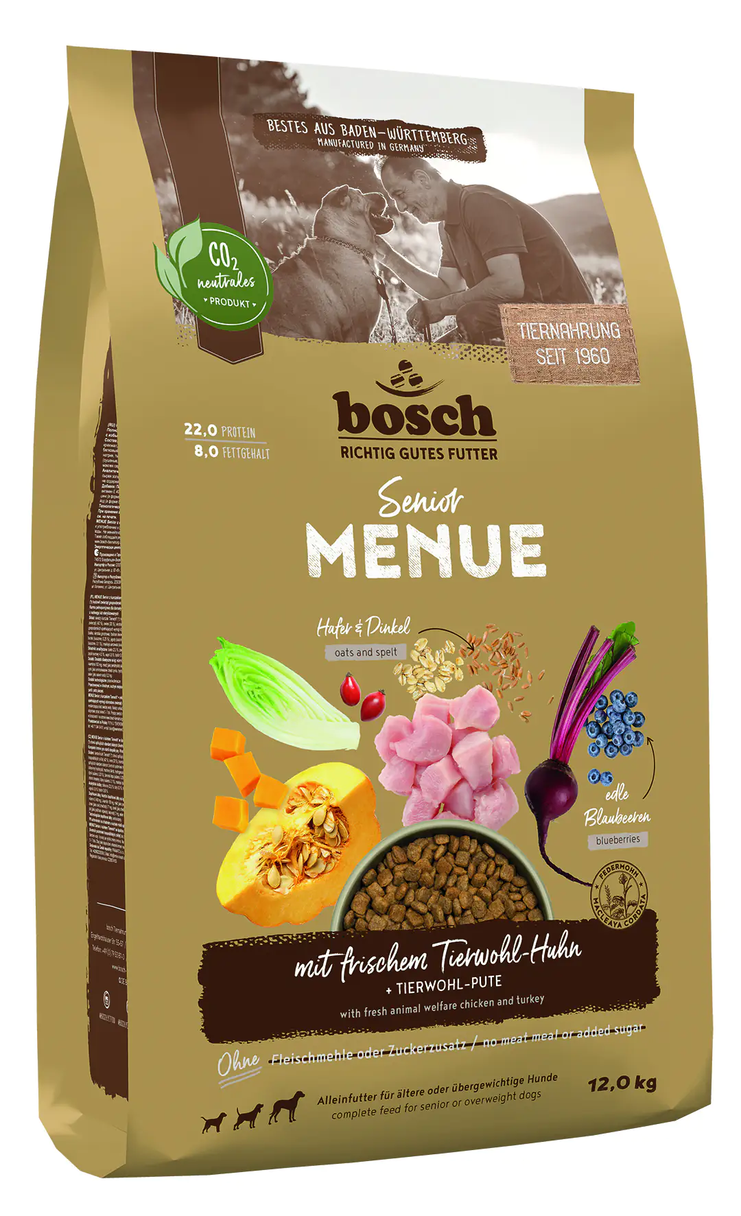 Bosch Menue Senior Hundetrockenfutter Huhn 12 kg Bosch Menue Senior Hundetrockenfutter Huhn 12 kg