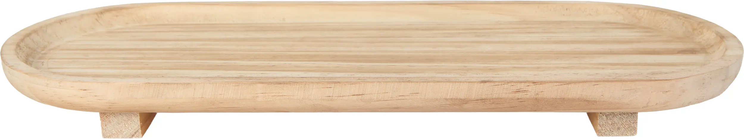 TrendLine Deko Tablett Holz 39,8 x 14,8 x 3,5 cm natur