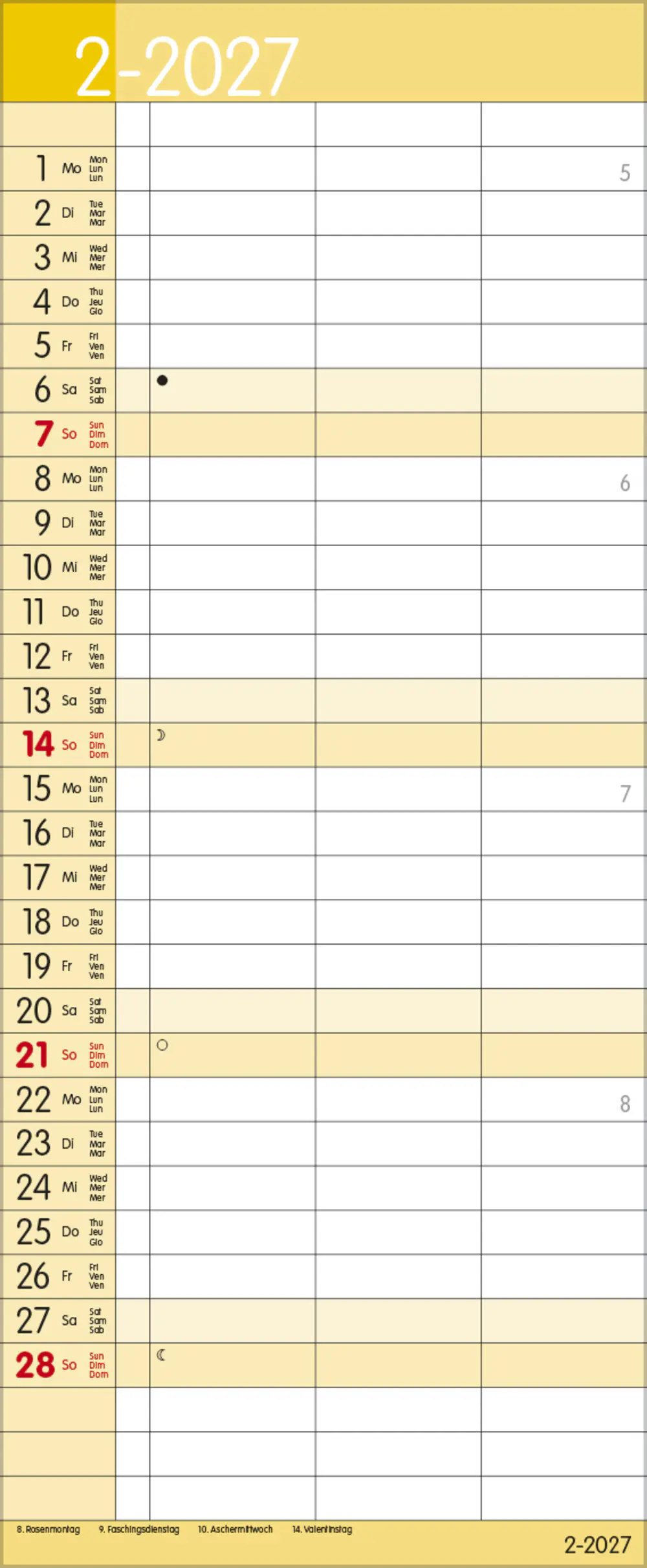 Korsch Kalender Timer for 2 Safran 2027