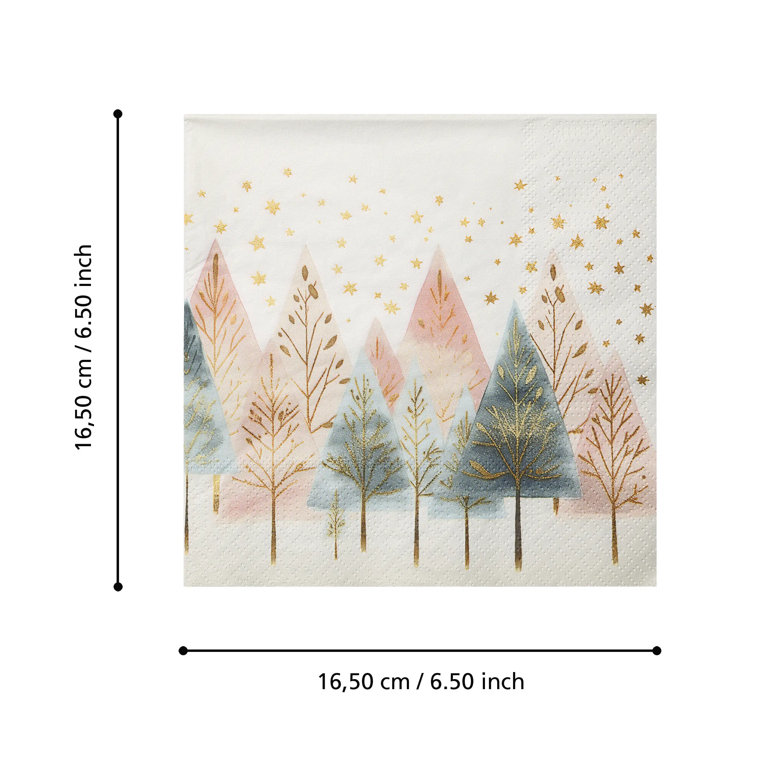 Eglo Servietten Landschaft & Bäume bunt 16,5 x 16,5 cm - 20er Pack