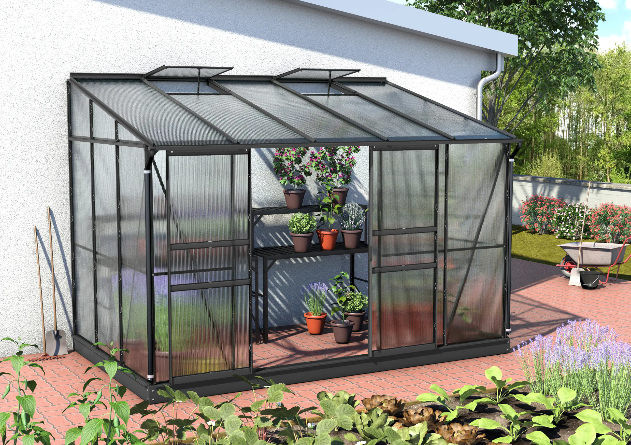 Vitavia Gewächshaus Osiris 6500 190 x 317 cm 4 mm Hohlkammerplatten
