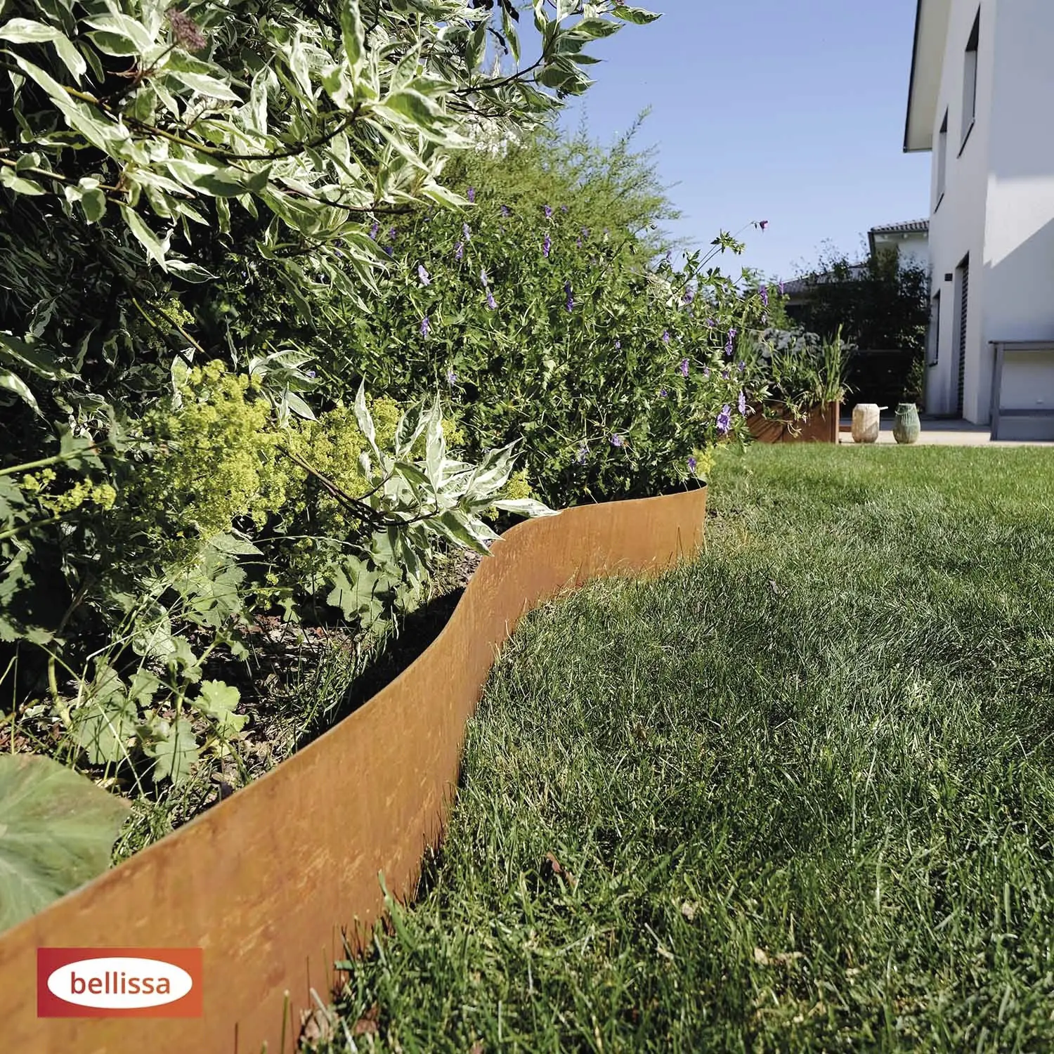 Bellissa Rasenkante Smoothedge Corten 500 x 15 cm - 4 Stück