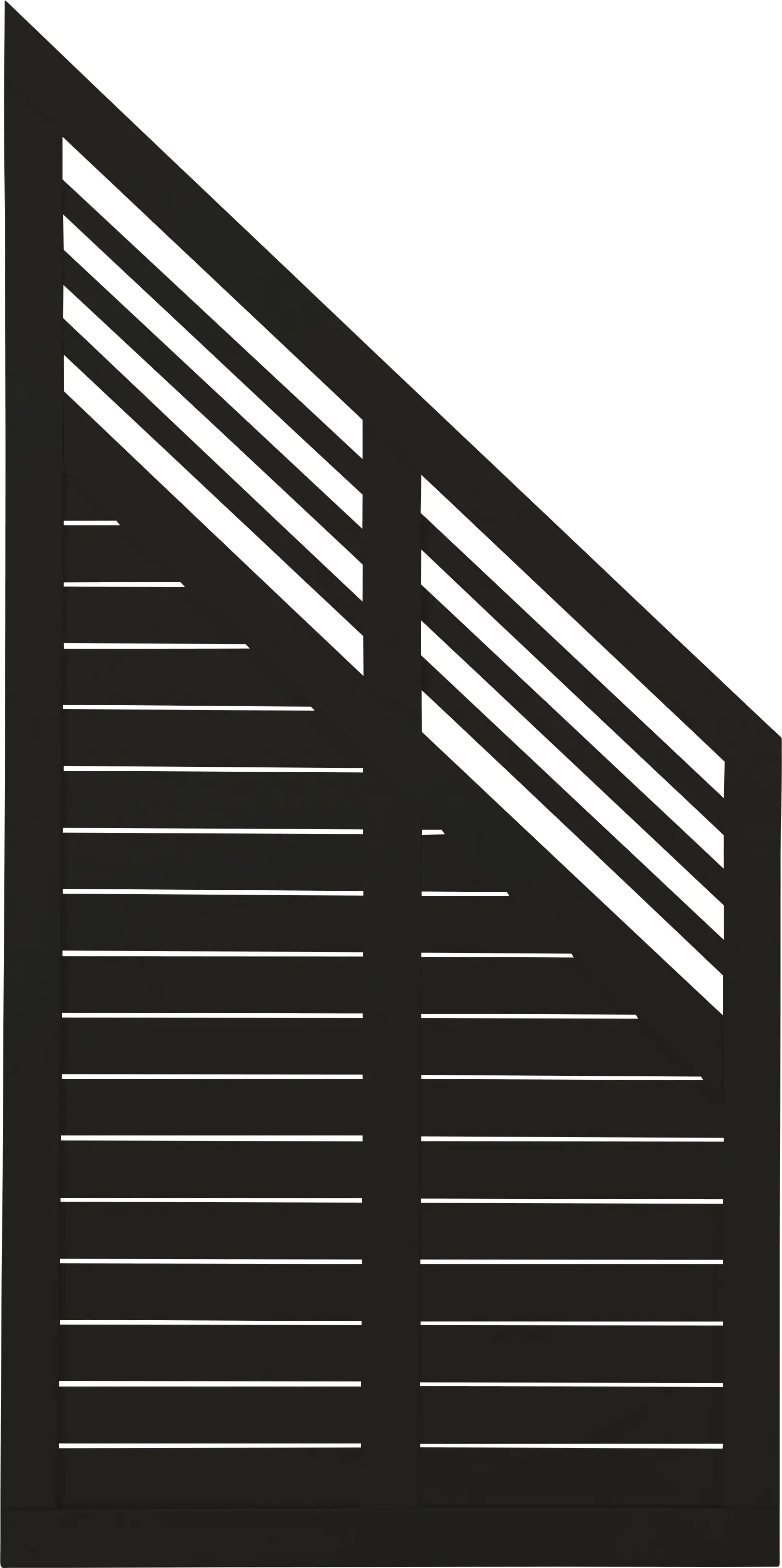 Plus Zaun Decora 90 x 180/95 cm RAL 9005 Schwarz