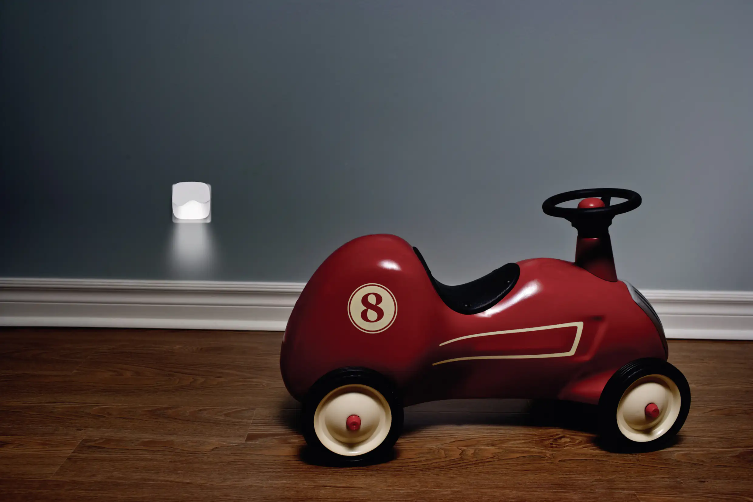 Ledvance LED Nachtlicht Lunetta Wave weiß 6 x 6 cm 0,5W, warmweiß