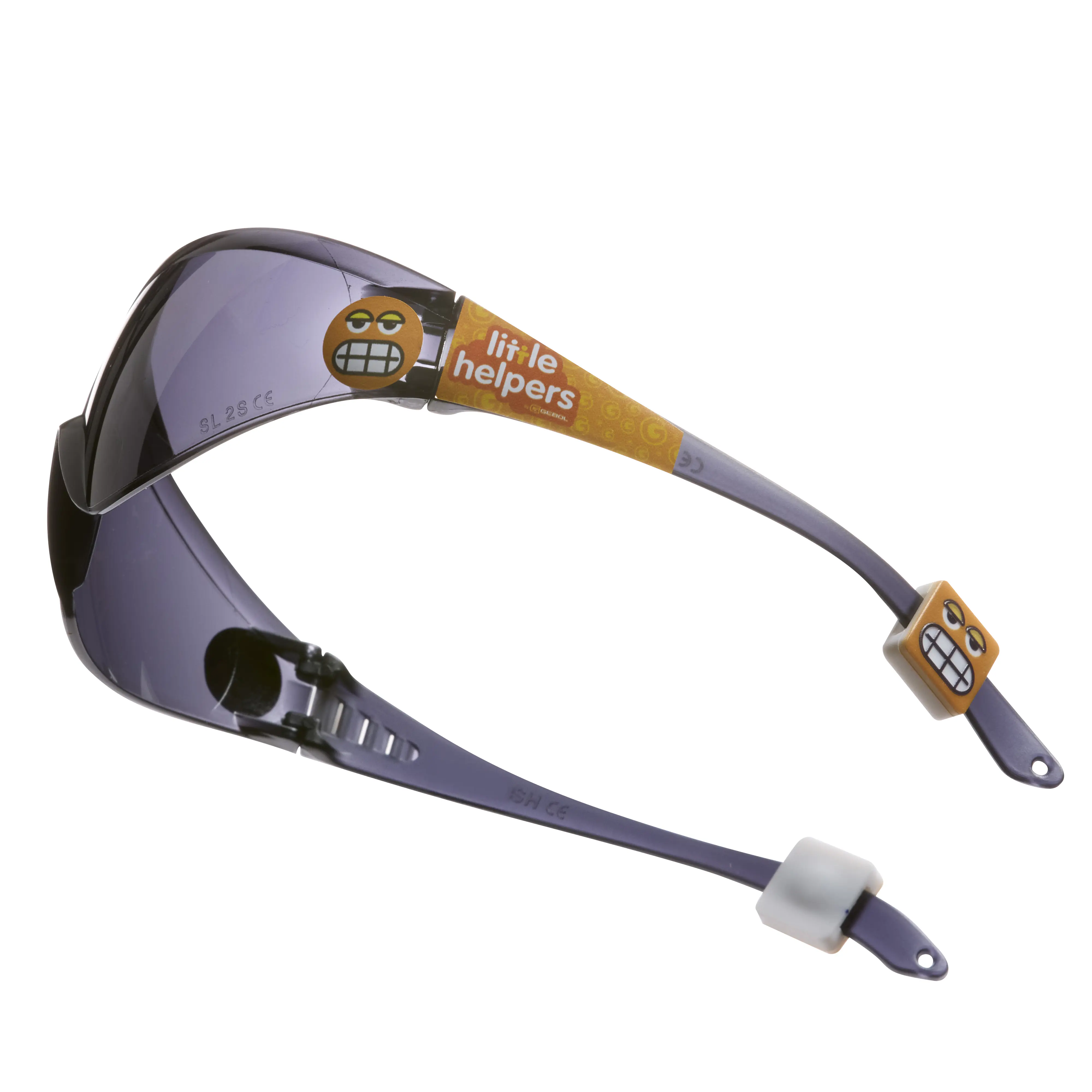 Gebol Schutzbrille Little Helpers Emoji orange getönt