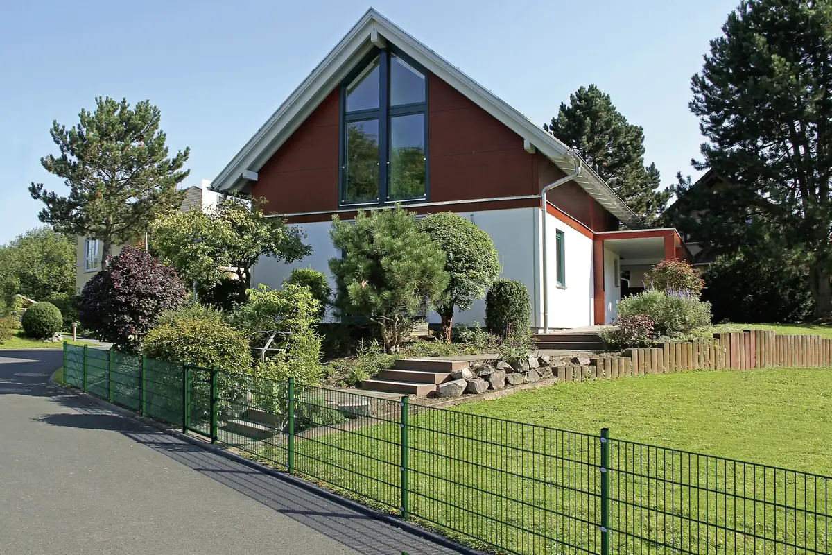 4004338642853 Alberts Doppelstab-Gittermatte 2 m 140 hoch cm, Typ 6/5/6 grün