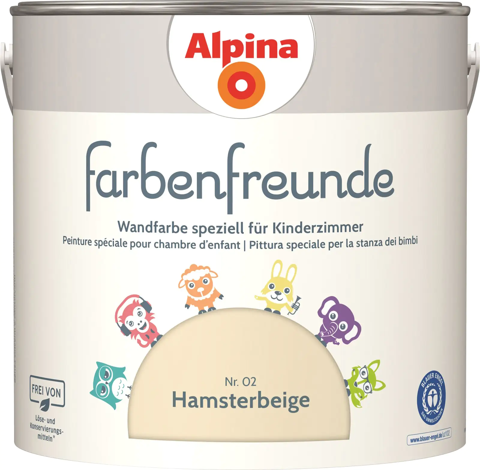 Alpina Farbenfreunde Nr. 02 hamsterbeige 2,5 L matt Alpina Farbenfreunde Nr. 02 hamsterbeige 2,5 L matt