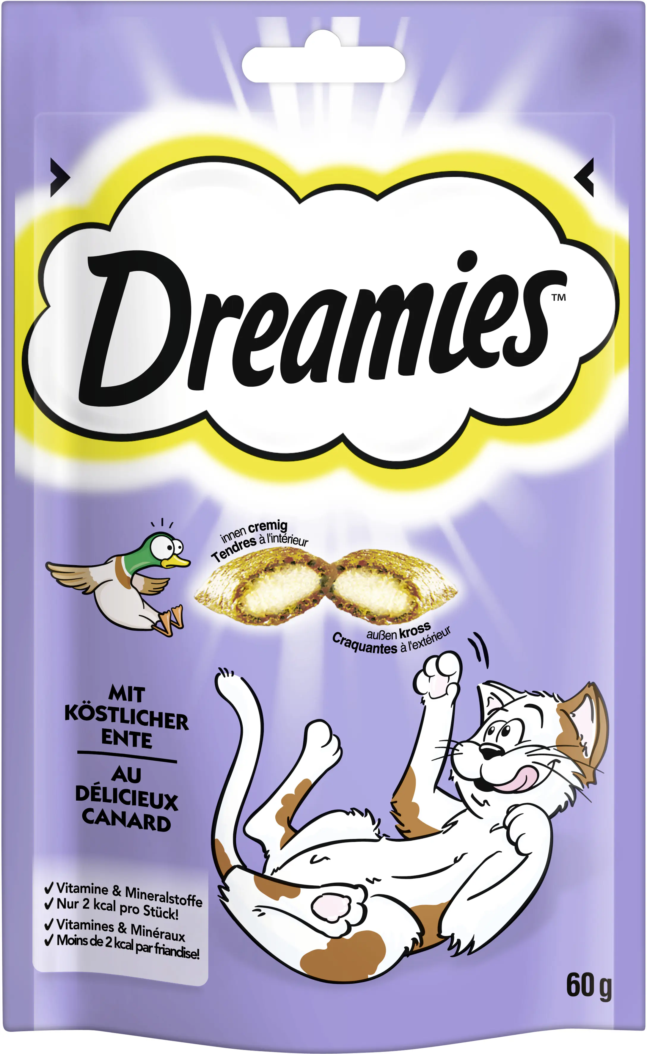 Dreamies Katzensnack Ente 60 g