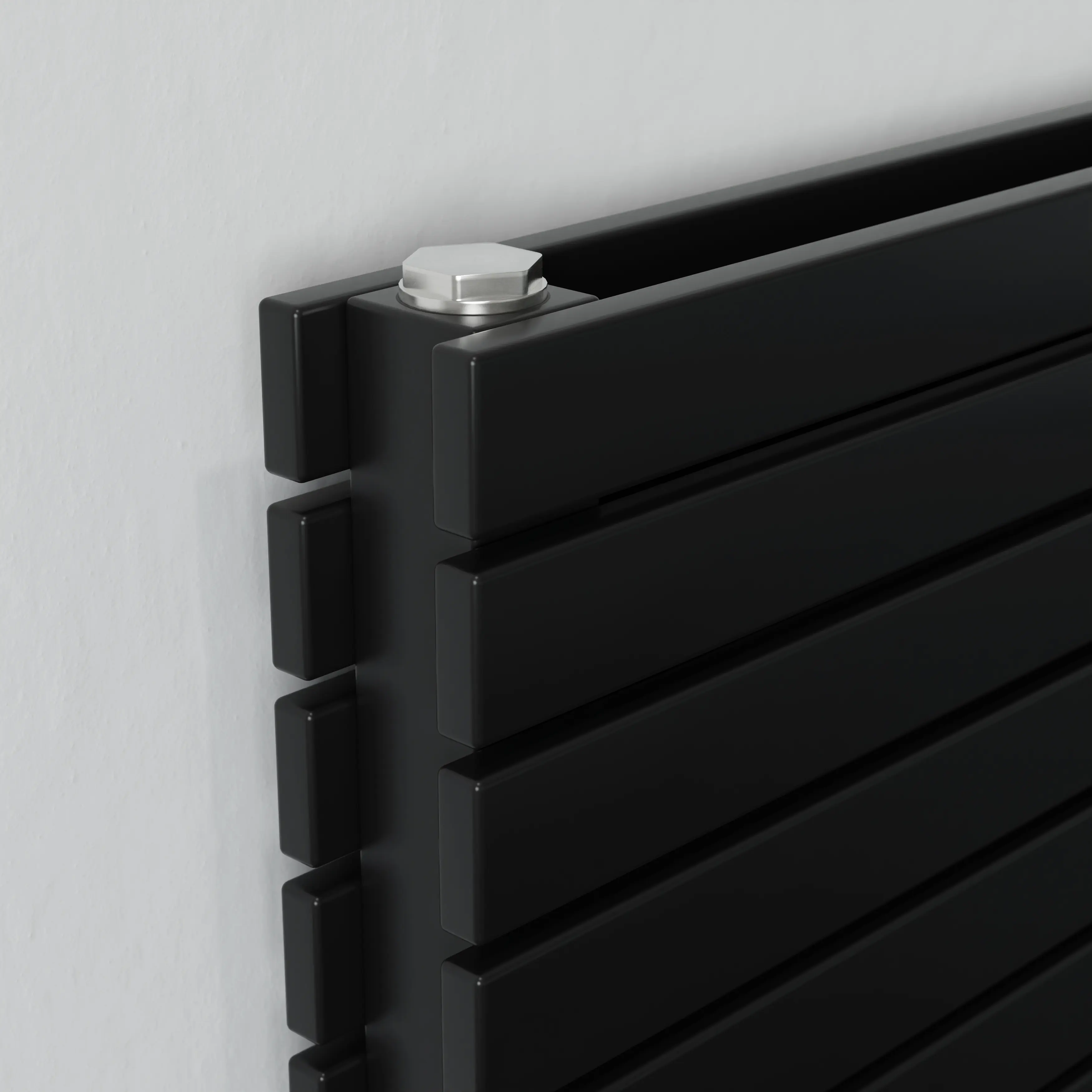 Ximax Handtuchheizkörper P2 Duplex Slim 76,5 x 60 cm 802 Watt schwarz matt