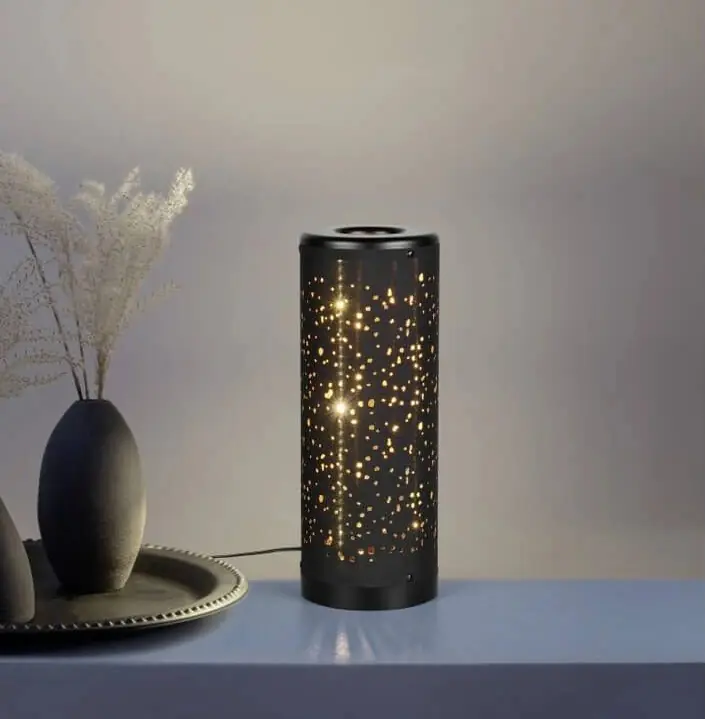 Reality LED Tischleuchte Taco 35 x 13 cm schwarz-gold 4 W warmweiß