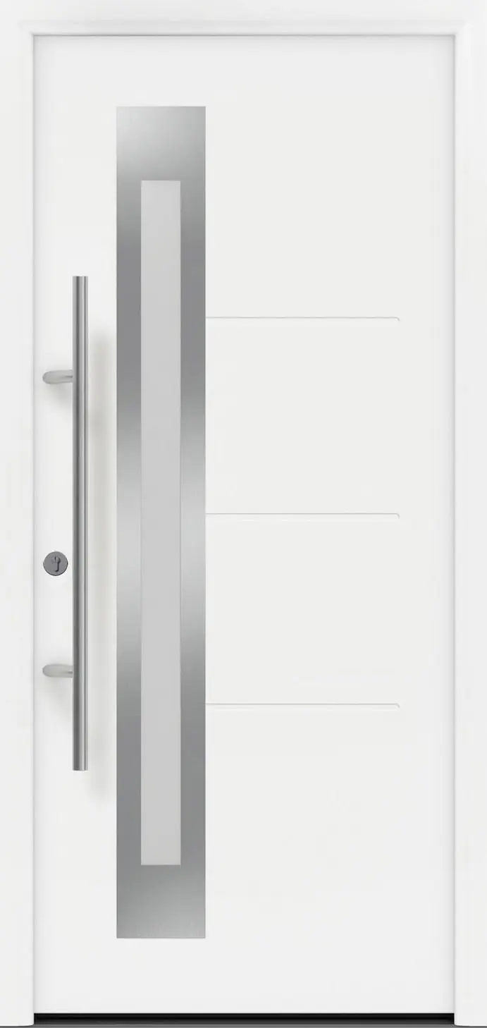 EcoStar Haustür ISOPRO Secur IPS 780S RC2 verkehrsweiß 110 x 210 cm