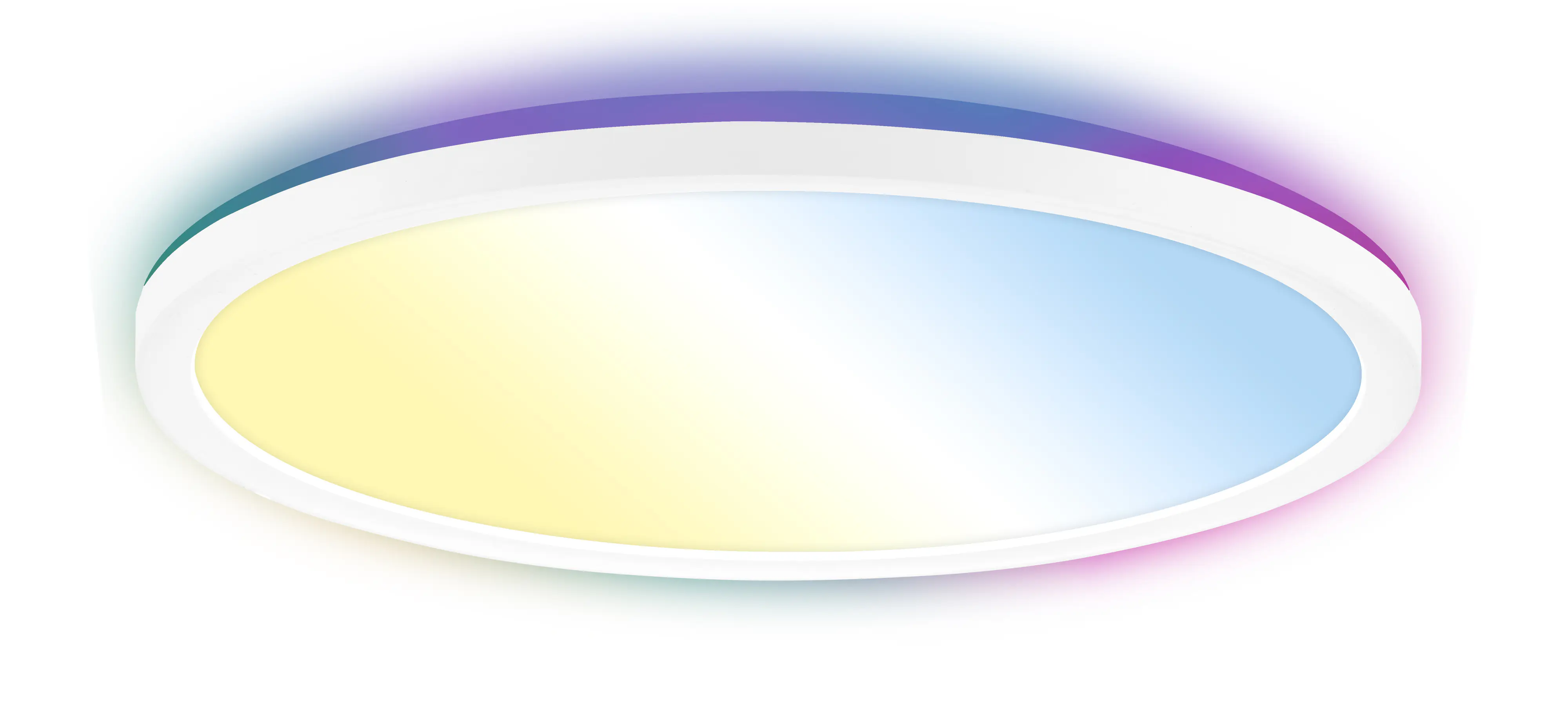 Briloner LED-Panelleuchte Slim Ø 29 cm weiß dimmbar RGB