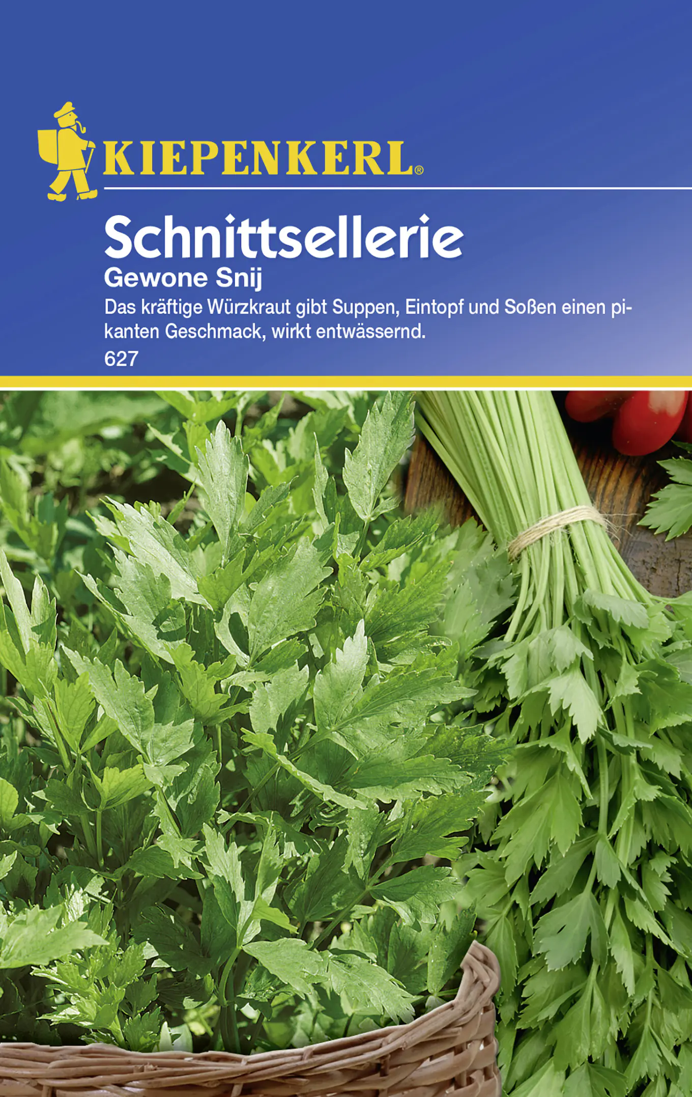 Kiepenkerl Schnittsellerie Gewone Snij Apium graveolens var. secalinum, Inhalt: ca. 100 Pflanzen