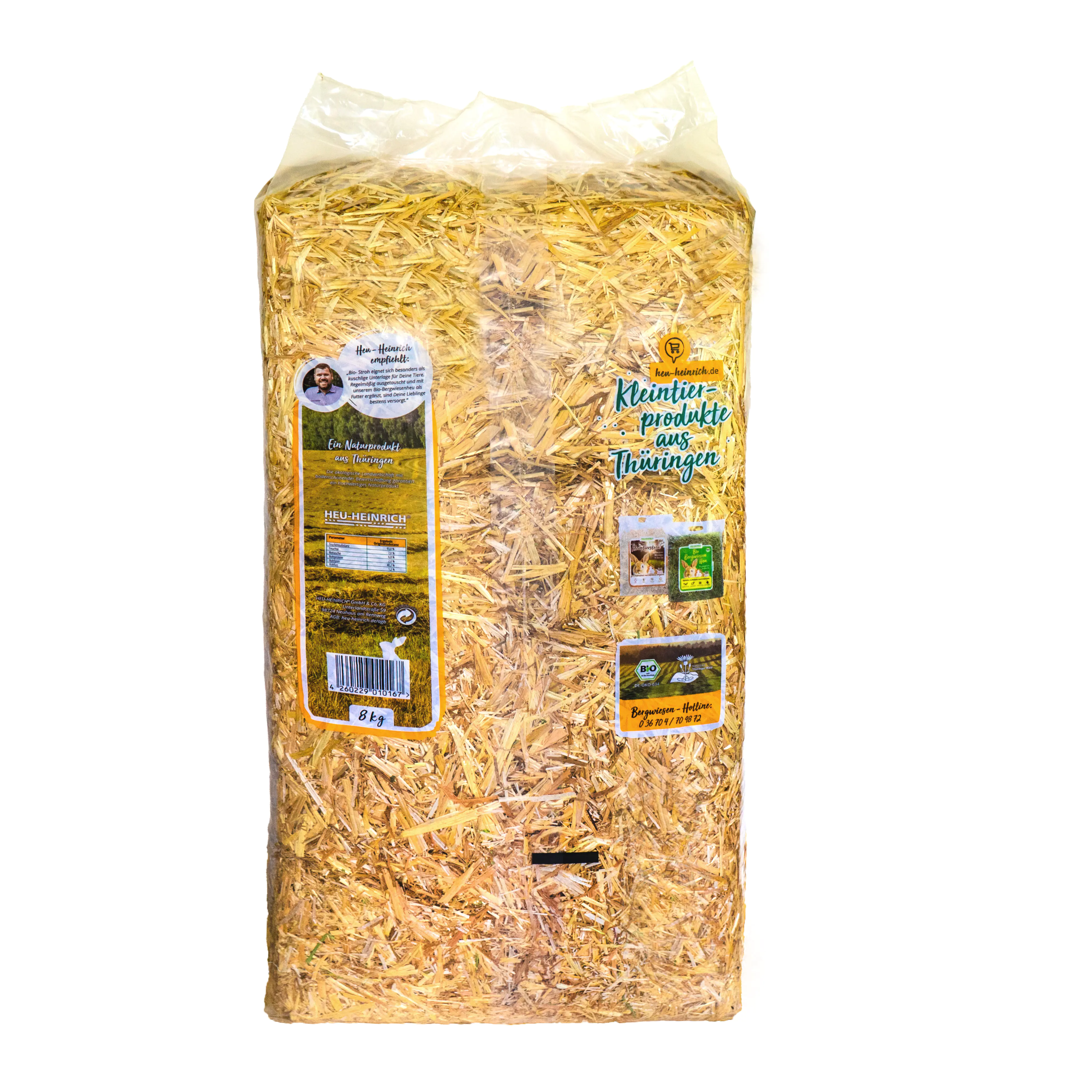 Heu Heinrich Bio Stroh 8 kg