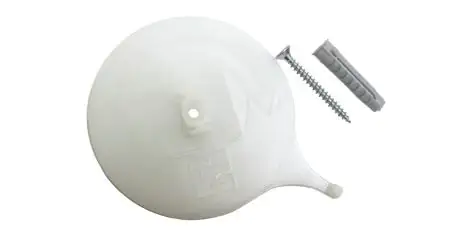 Gardinia Deckenträger für Alu-Vorhangschiene weiß, 3-läufig, 2 Stück