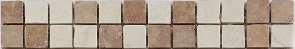 Fliesenbordüre Lightstone Marmor 4,8 x 29,8 cm rot mix