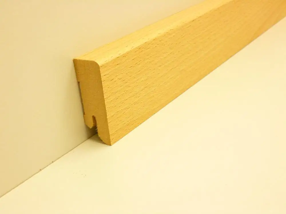 B.S. Bauprogramm Clip-Sockelleiste 250 cm 50 x 18 mm Livorno Buche geplankt 