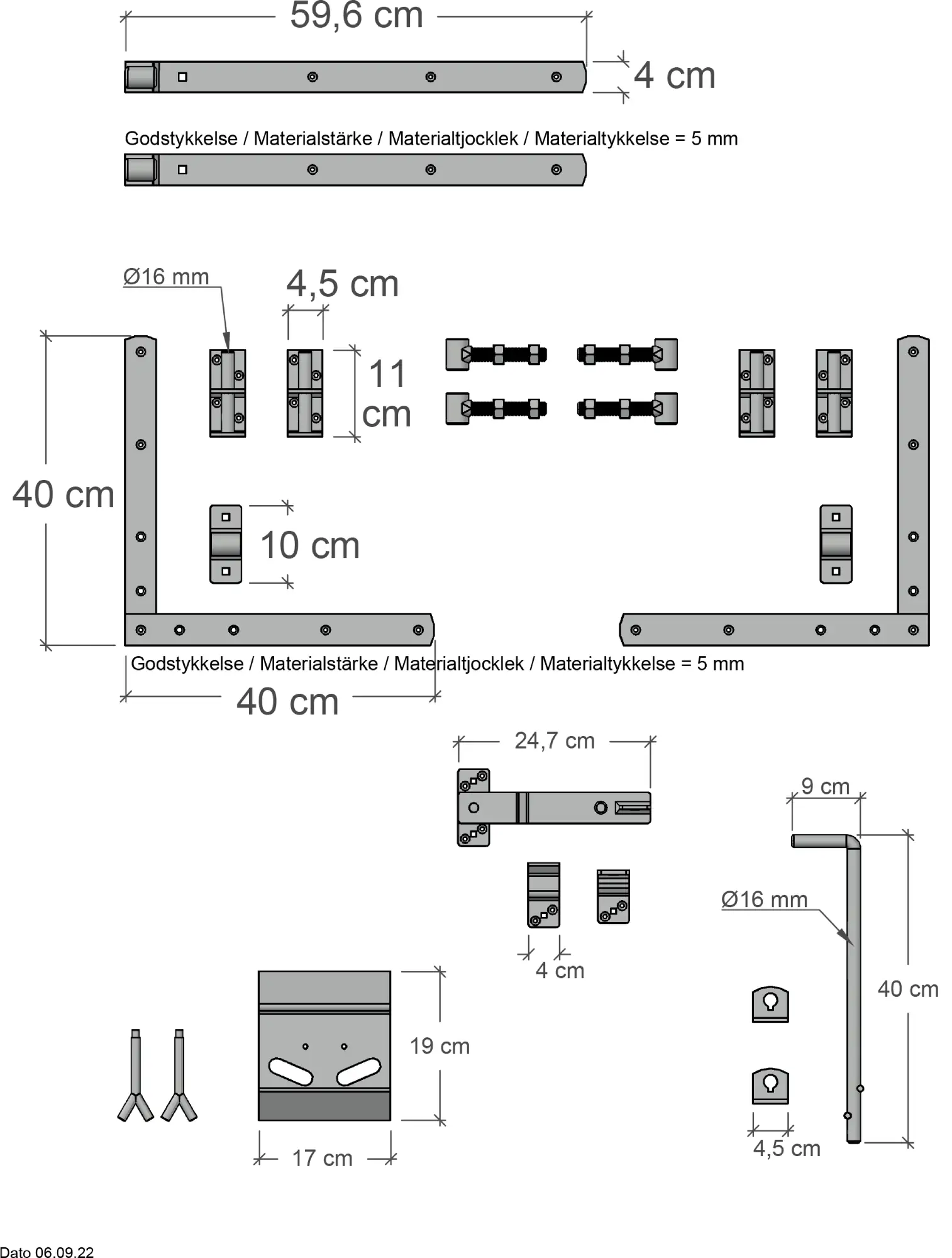 Plus Doppeltor Harmoni inkl. Beschläge 200 x 140 cm umbragrau fungizidbehandelt Plus Doppeltor Harmoni inkl. Beschläge 200 x 140 cm umbragrau fungizidbehandelt