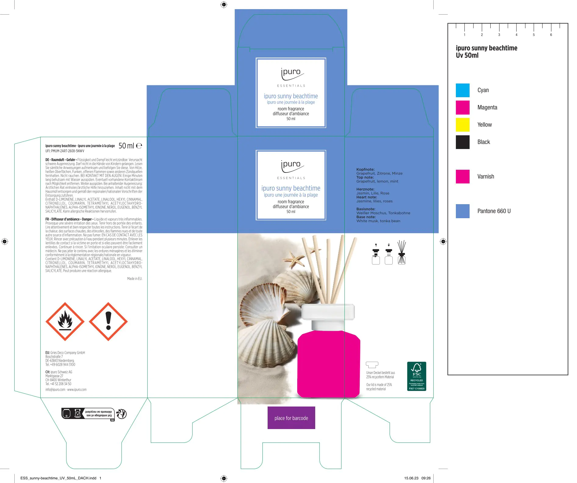 ipuro ESSENTIALS Raumduft Sunny Beachtime 50 ml