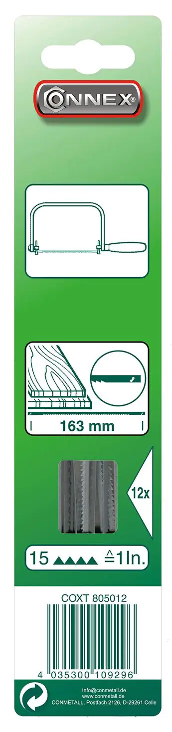 Sägeblatt 163 mm für Holz 12 Stück