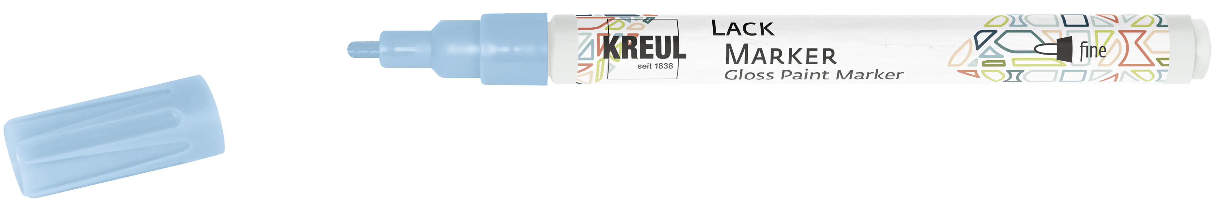Kreul Lack Marker fine hellblau, 1 - 2 mm