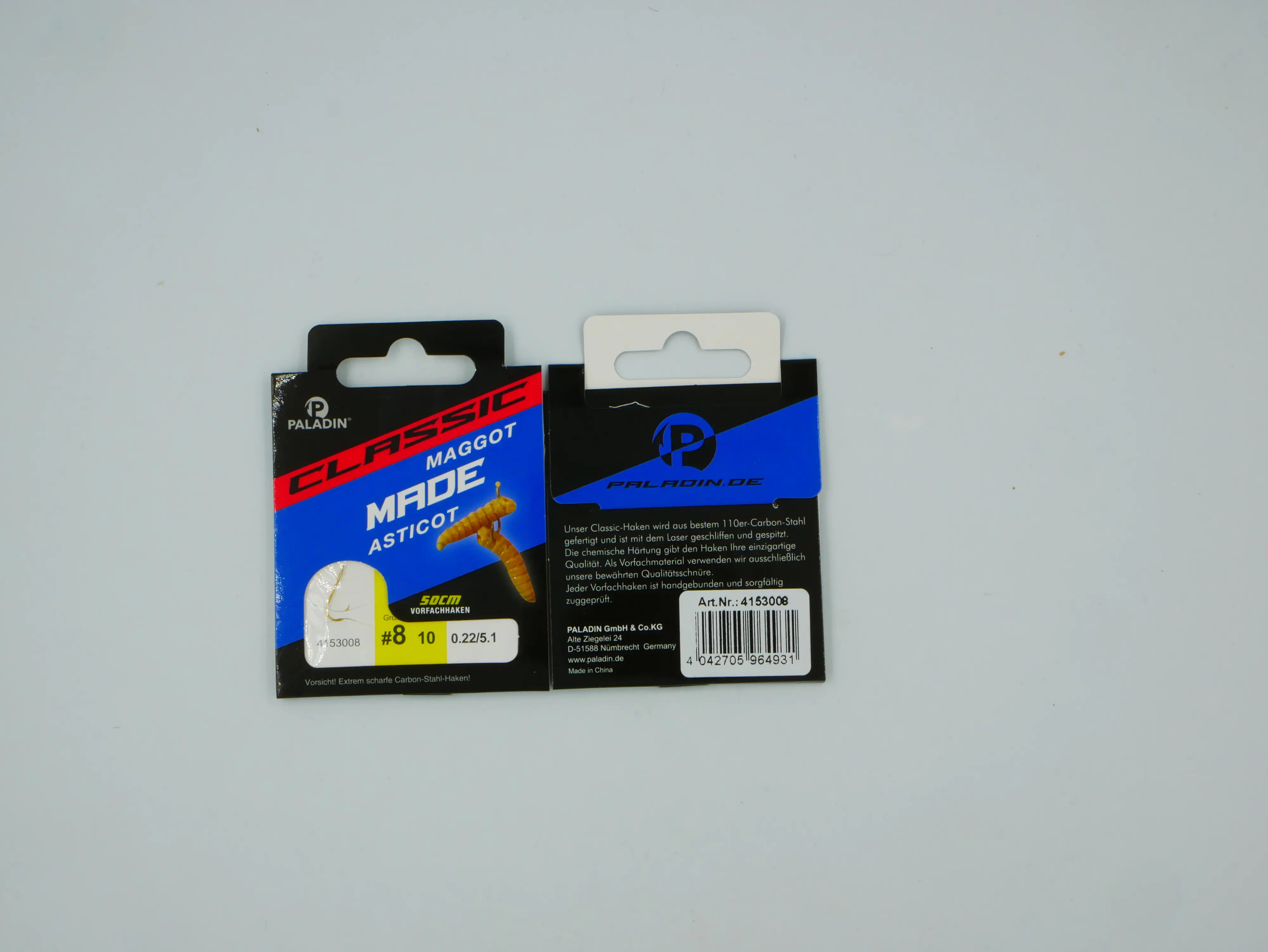 Paladin Madenhaken gebunden Größe 8 50 cm 10 Stück gold