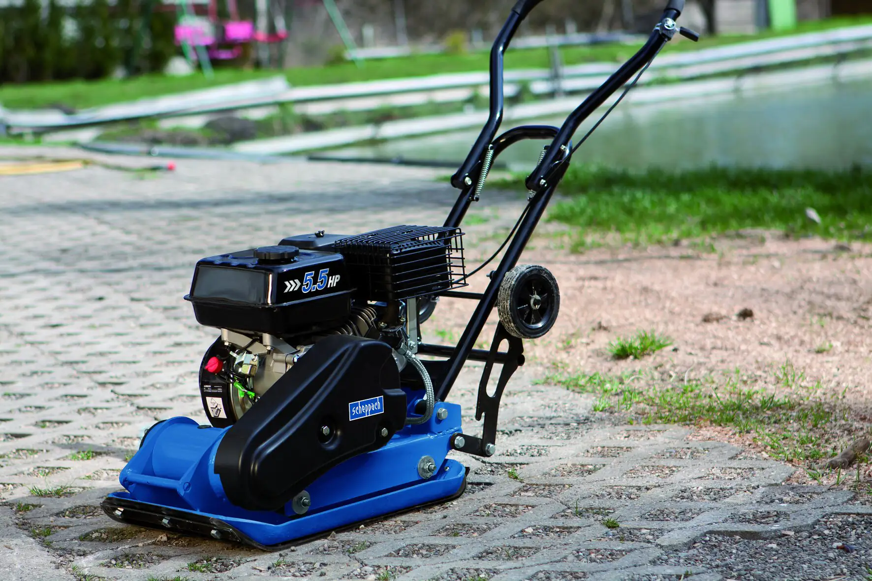 Scheppach Rüttelplatte HP 1100 S 4-Takt 4,1 kW 5,5 PS Benzin Scheppach Rüttelplatte HP 1100 S 4-Takt 4,1 kW 5,5 PS Benzin