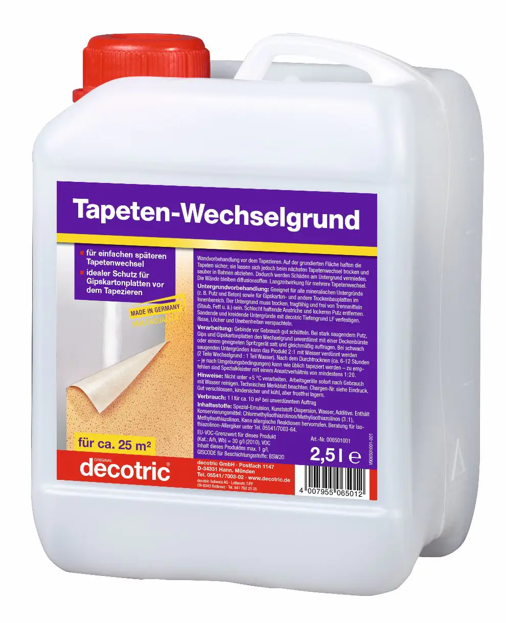 Decotric Tapeten-Wechselgrund 2,5 L