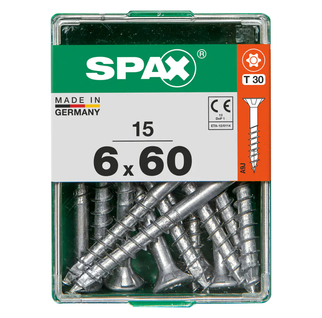Spax Universalschrauben 6.0 x 60 mm TX 30 - 15 Stk.
